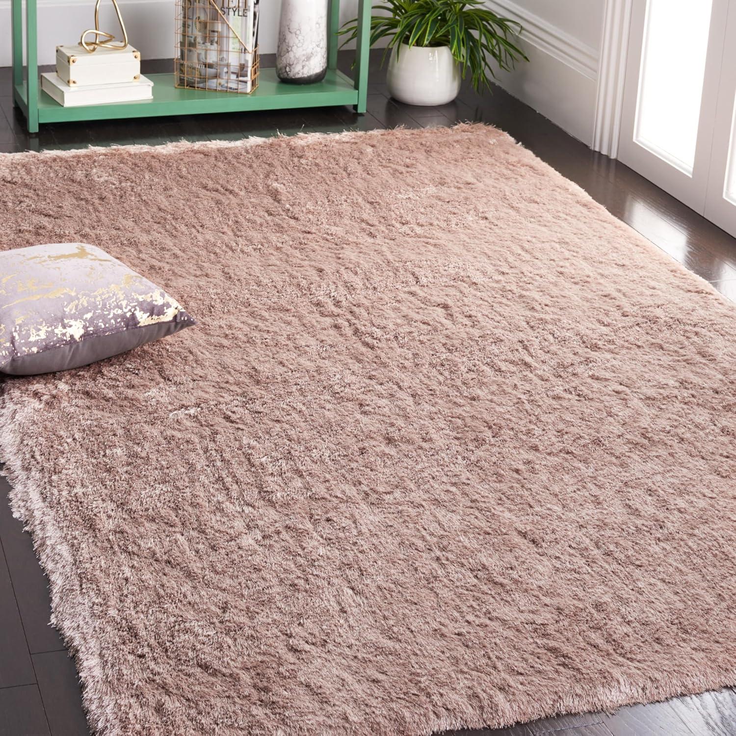 image:imageSAFAVIEH Area Rug 4x6 Paris Shag Collection Sage Handmade Soft Flowing Pile Ideal for Ideal for Hallway Foyer Entryway Bedroom SG5111003Beige