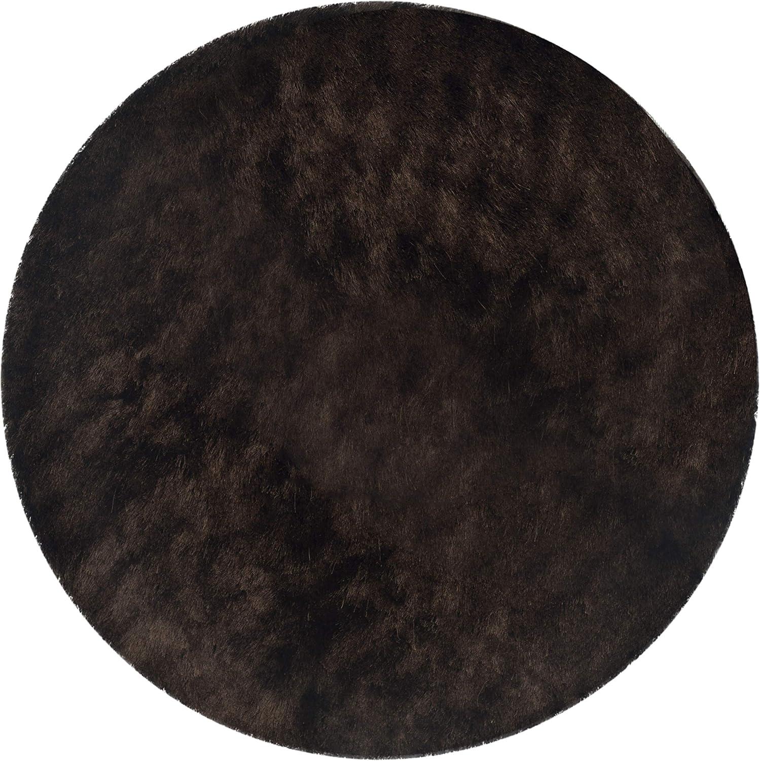 image:imageSAFAVIEH Area Rug 4x6 Paris Shag Collection Sage Handmade Soft Flowing Pile Ideal for Ideal for Hallway Foyer Entryway Bedroom SG5111003Chocolate