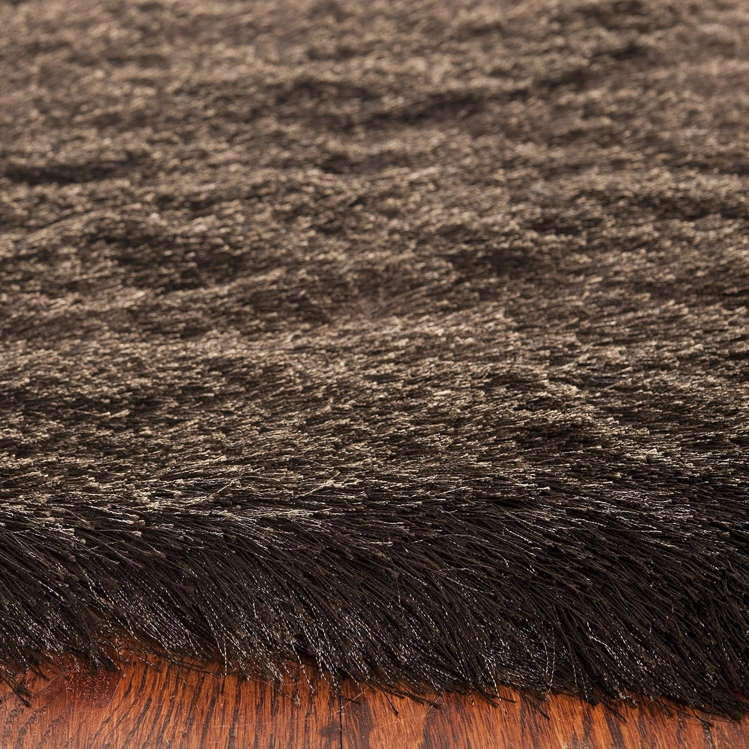 image:imageSAFAVIEH Area Rug 4x6 Paris Shag Collection Sage Handmade Soft Flowing Pile Ideal for Ideal for Hallway Foyer Entryway Bedroom SG5111003Chocolate