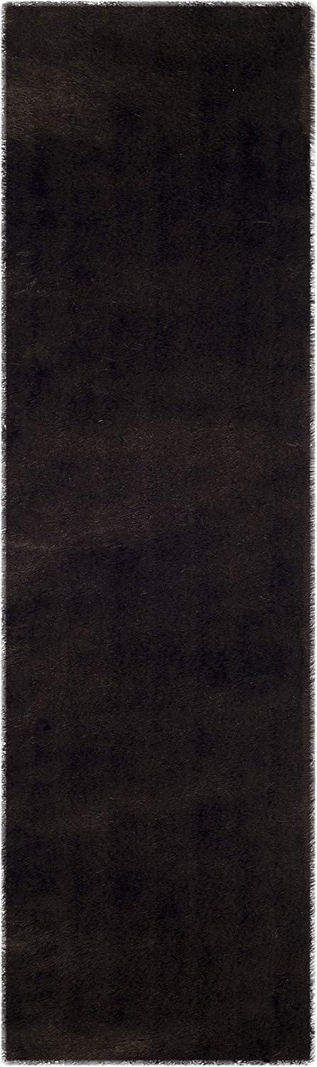 image:imageSAFAVIEH Area Rug 4x6 Paris Shag Collection Sage Handmade Soft Flowing Pile Ideal for Ideal for Hallway Foyer Entryway Bedroom SG5111003Chocolate