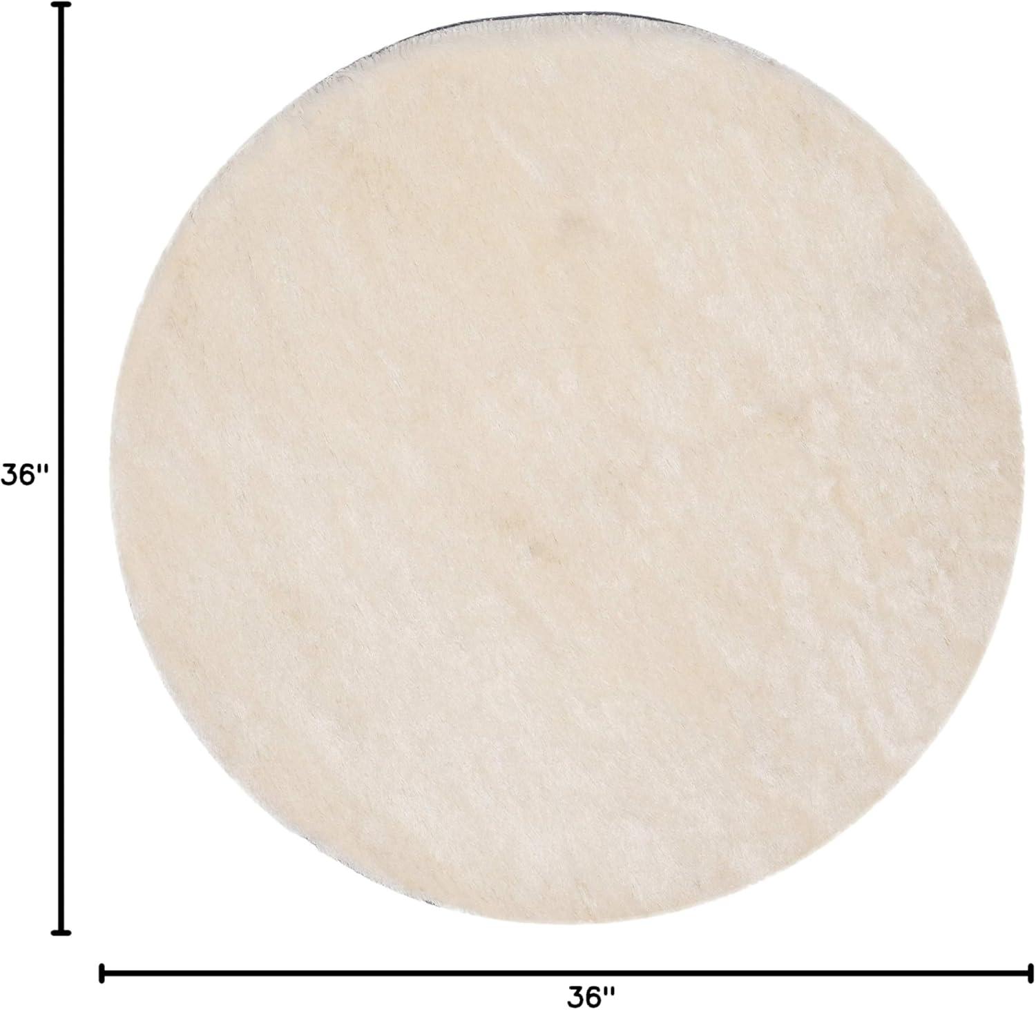image:imageSAFAVIEH Area Rug 4x6 Paris Shag Collection Sage Handmade Soft Flowing Pile Ideal for Ideal for Hallway Foyer Entryway Bedroom SG5111003Ivory