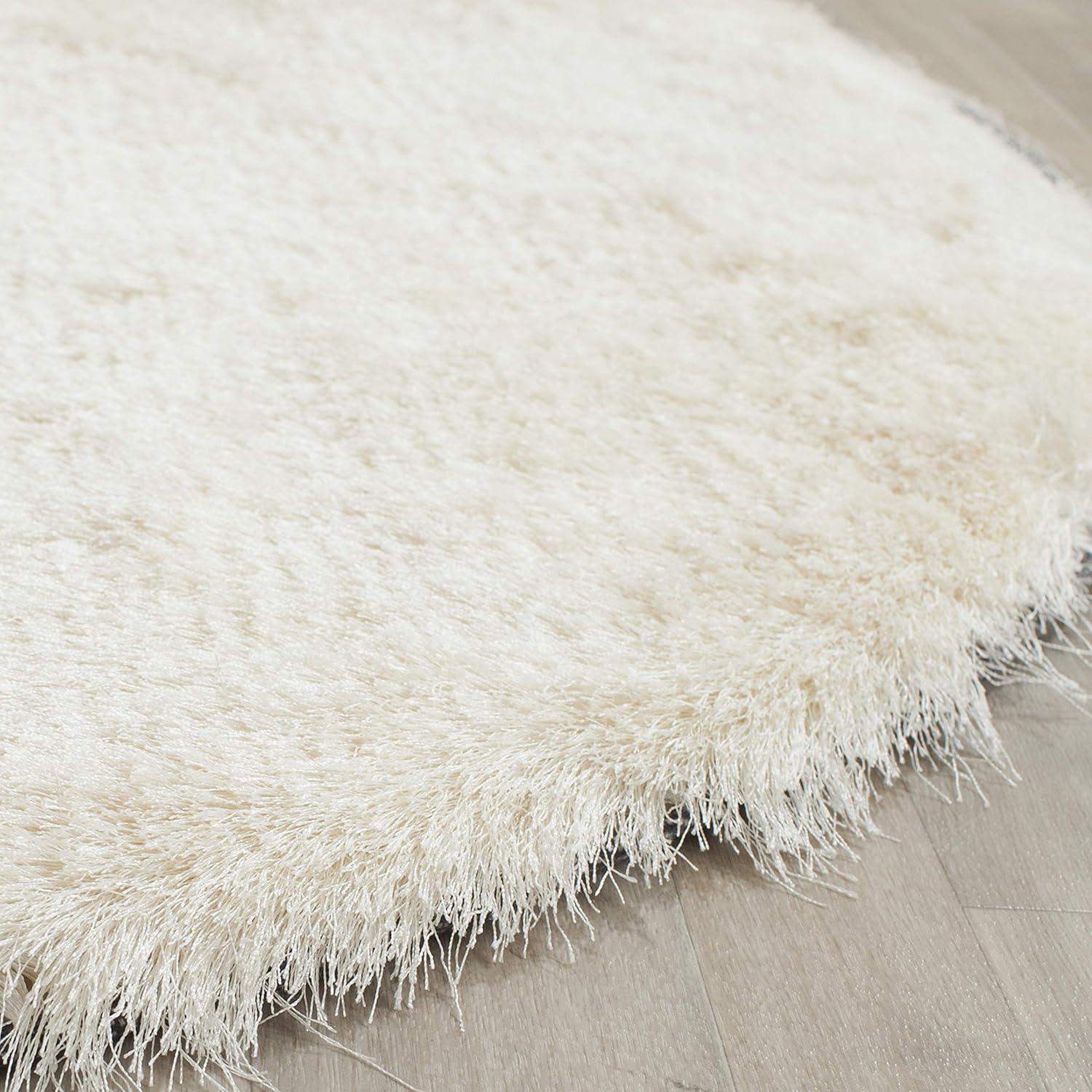 image:imageSAFAVIEH Area Rug 4x6 Paris Shag Collection Sage Handmade Soft Flowing Pile Ideal for Ideal for Hallway Foyer Entryway Bedroom SG5111003Ivory