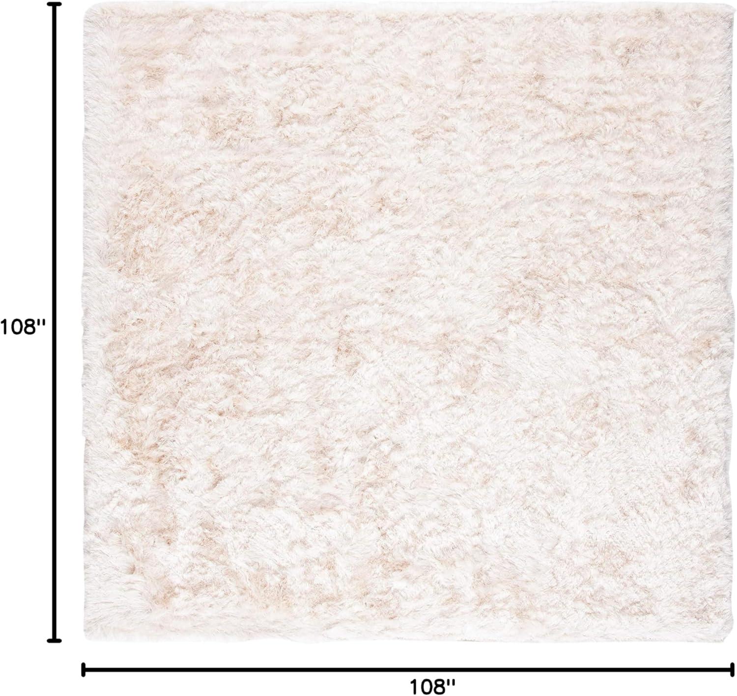 image:imageSAFAVIEH Area Rug 4x6 Paris Shag Collection Sage Handmade Soft Flowing Pile Ideal for Ideal for Hallway Foyer Entryway Bedroom SG5111003Ivory