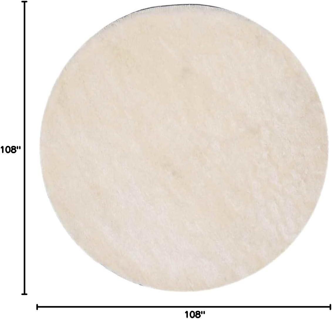 image:imageSAFAVIEH Area Rug 4x6 Paris Shag Collection Sage Handmade Soft Flowing Pile Ideal for Ideal for Hallway Foyer Entryway Bedroom SG5111003Ivory