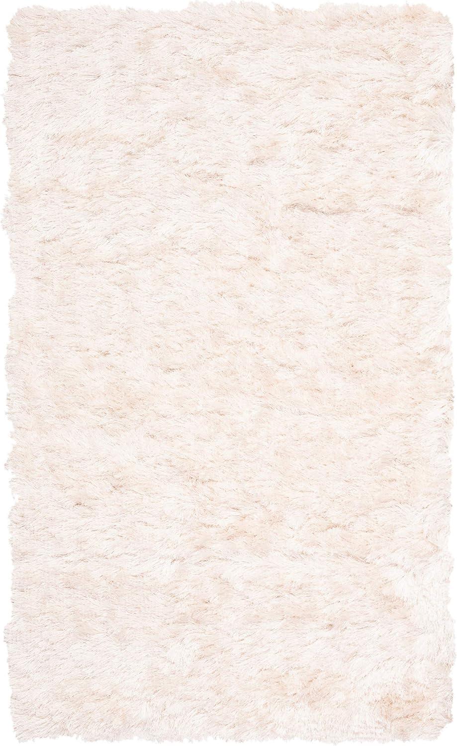 image:imageSAFAVIEH Area Rug 4x6 Paris Shag Collection Sage Handmade Soft Flowing Pile Ideal for Ideal for Hallway Foyer Entryway Bedroom SG5111003Ivory