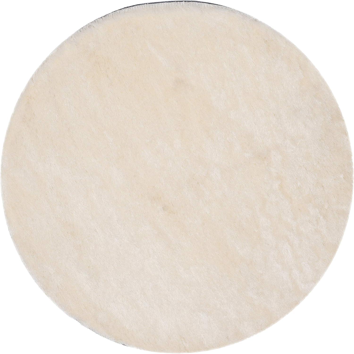 image:imageSAFAVIEH Area Rug 4x6 Paris Shag Collection Sage Handmade Soft Flowing Pile Ideal for Ideal for Hallway Foyer Entryway Bedroom SG5111003Ivory