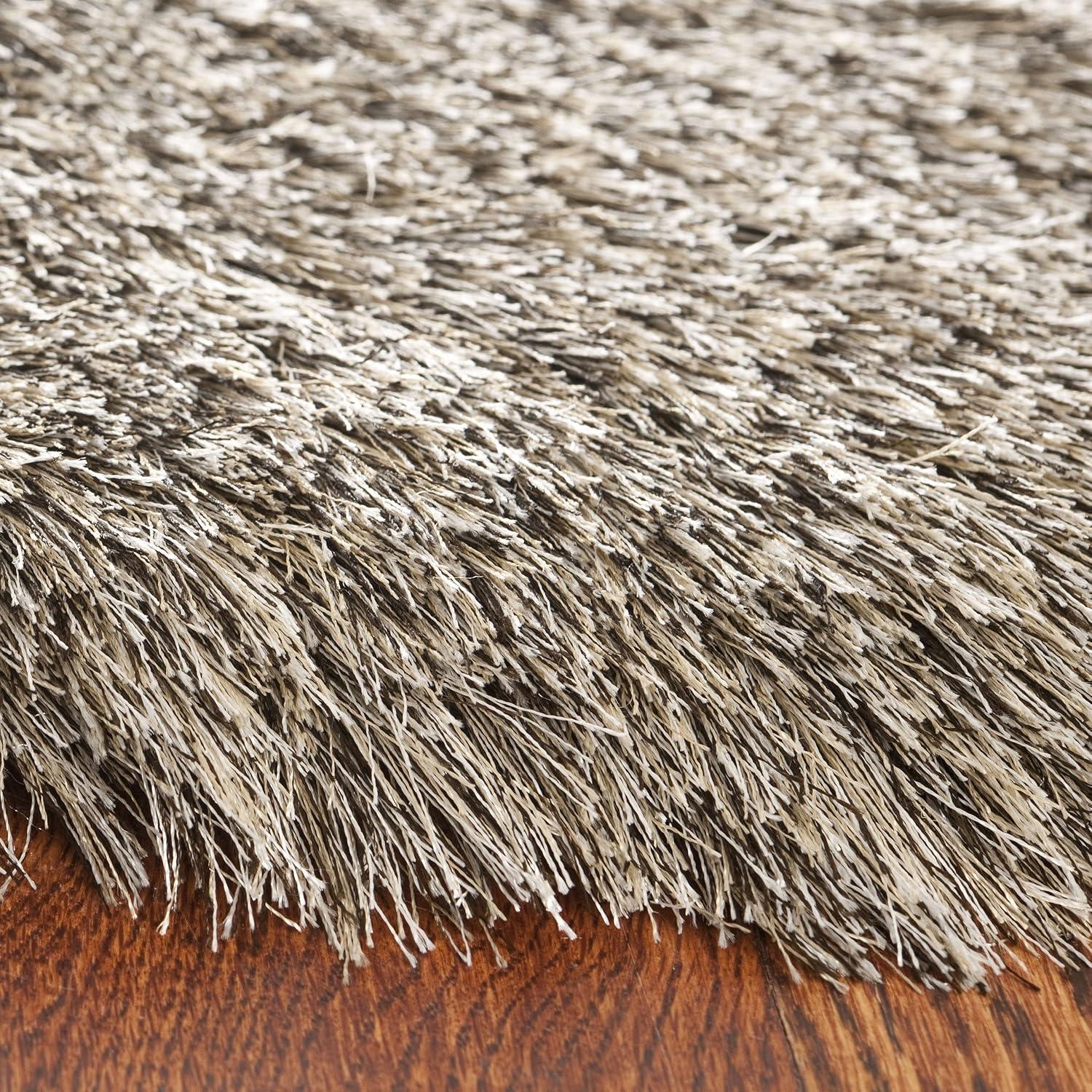 image:imageSAFAVIEH Area Rug 4x6 Paris Shag Collection Sage Handmade Soft Flowing Pile Ideal for Ideal for Hallway Foyer Entryway Bedroom SG5111003Sable