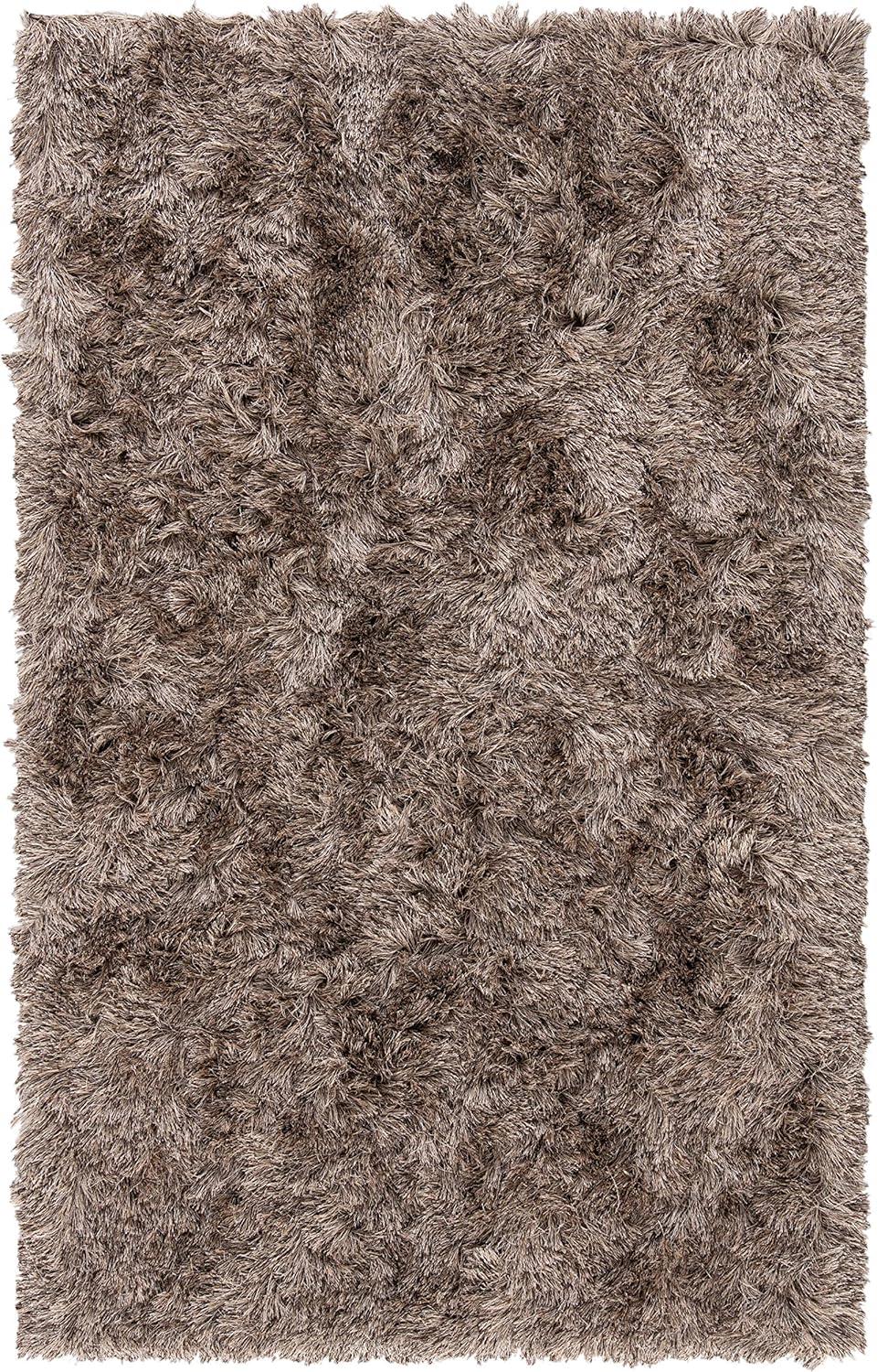 image:imageSAFAVIEH Area Rug 4x6 Paris Shag Collection Sage Handmade Soft Flowing Pile Ideal for Ideal for Hallway Foyer Entryway Bedroom SG5111003Sable
