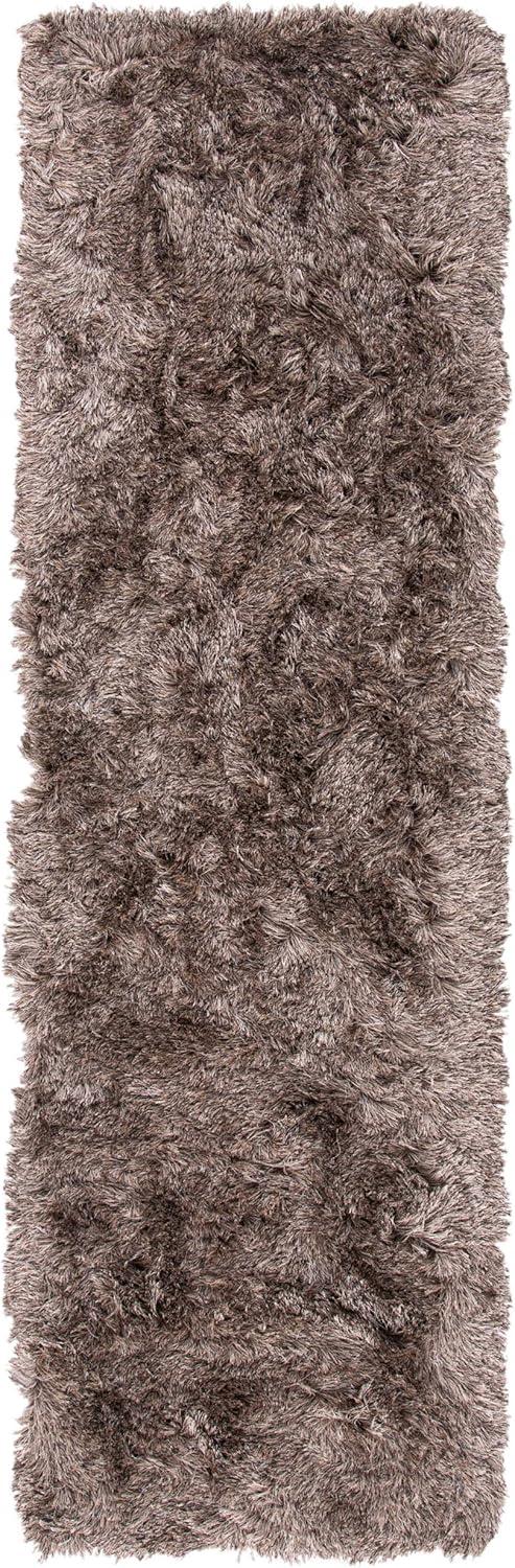 image:imageSAFAVIEH Area Rug 4x6 Paris Shag Collection Sage Handmade Soft Flowing Pile Ideal for Ideal for Hallway Foyer Entryway Bedroom SG5111003Sable
