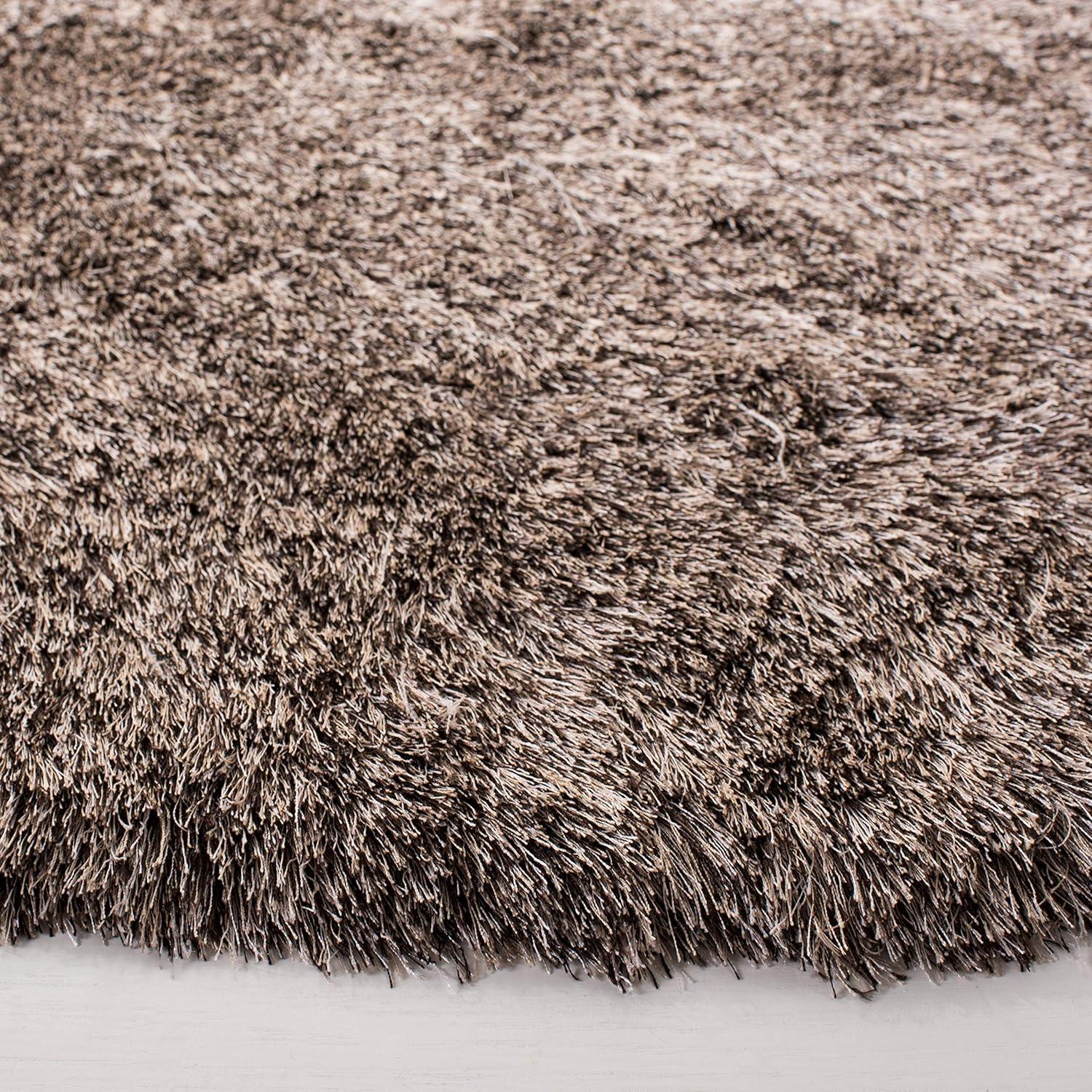 image:imageSAFAVIEH Area Rug 4x6 Paris Shag Collection Sage Handmade Soft Flowing Pile Ideal for Ideal for Hallway Foyer Entryway Bedroom SG5111003Sable