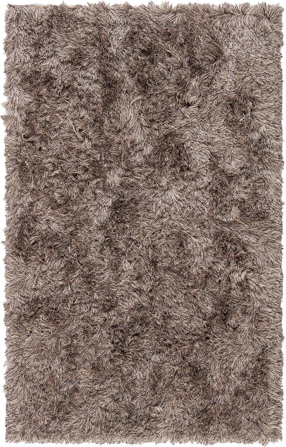 image:imageSAFAVIEH Area Rug 4x6 Paris Shag Collection Sage Handmade Soft Flowing Pile Ideal for Ideal for Hallway Foyer Entryway Bedroom SG5111003Sable