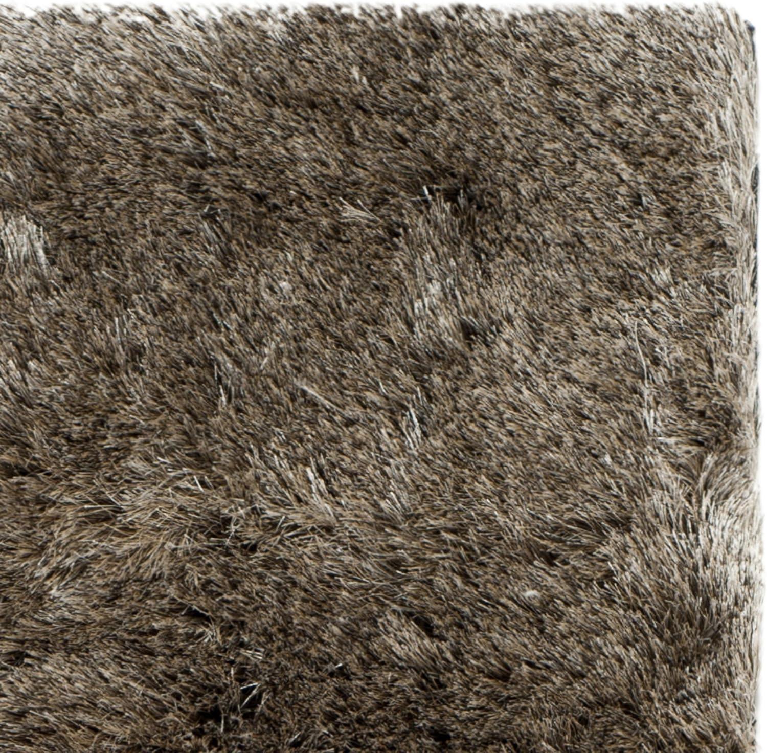 image:imageSAFAVIEH Area Rug 4x6 Paris Shag Collection Sage Handmade Soft Flowing Pile Ideal for Ideal for Hallway Foyer Entryway Bedroom SG5111003Sable