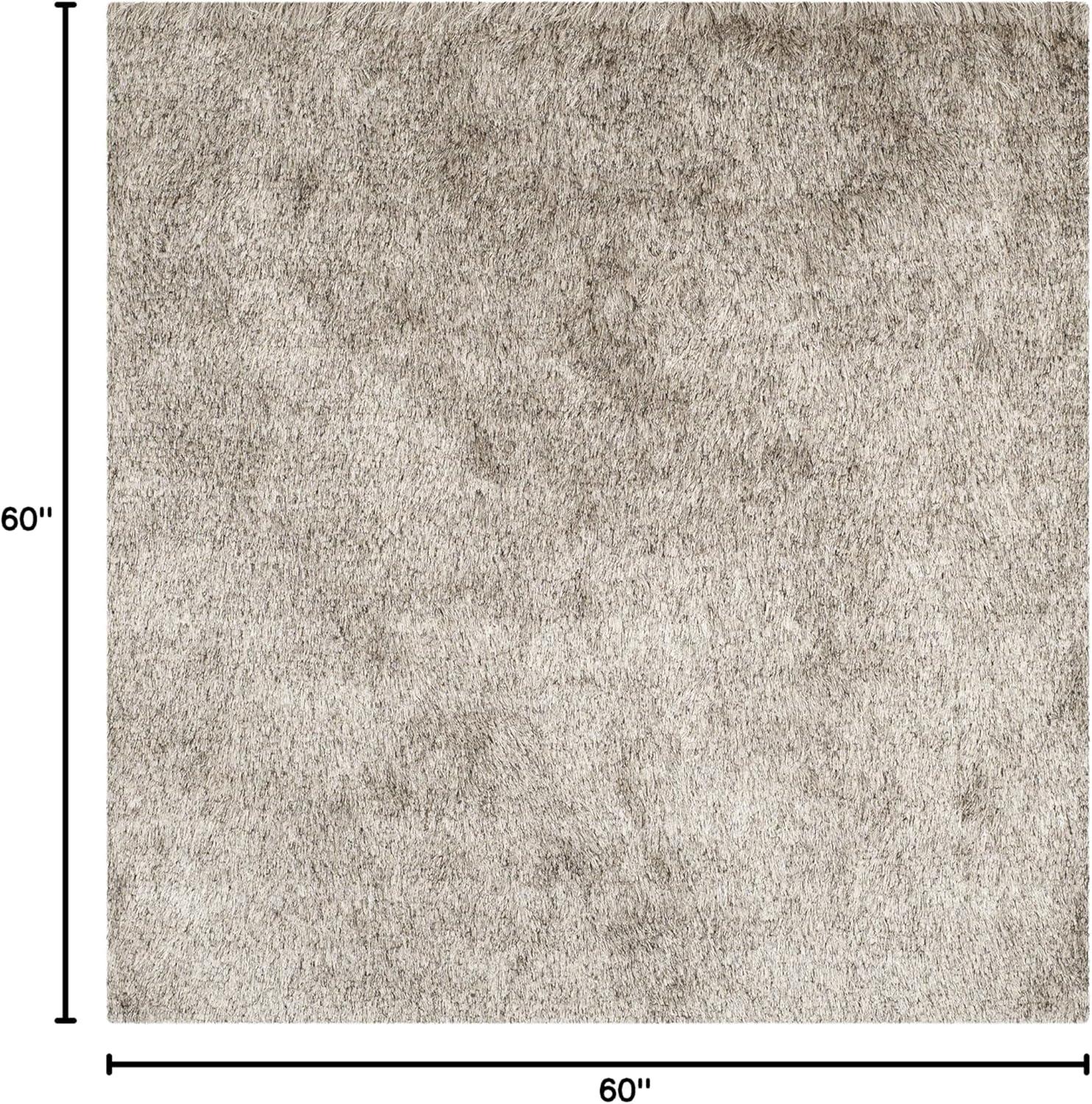 image:imageSAFAVIEH Area Rug 4x6 Paris Shag Collection Sage Handmade Soft Flowing Pile Ideal for Ideal for Hallway Foyer Entryway Bedroom SG5111003Sable
