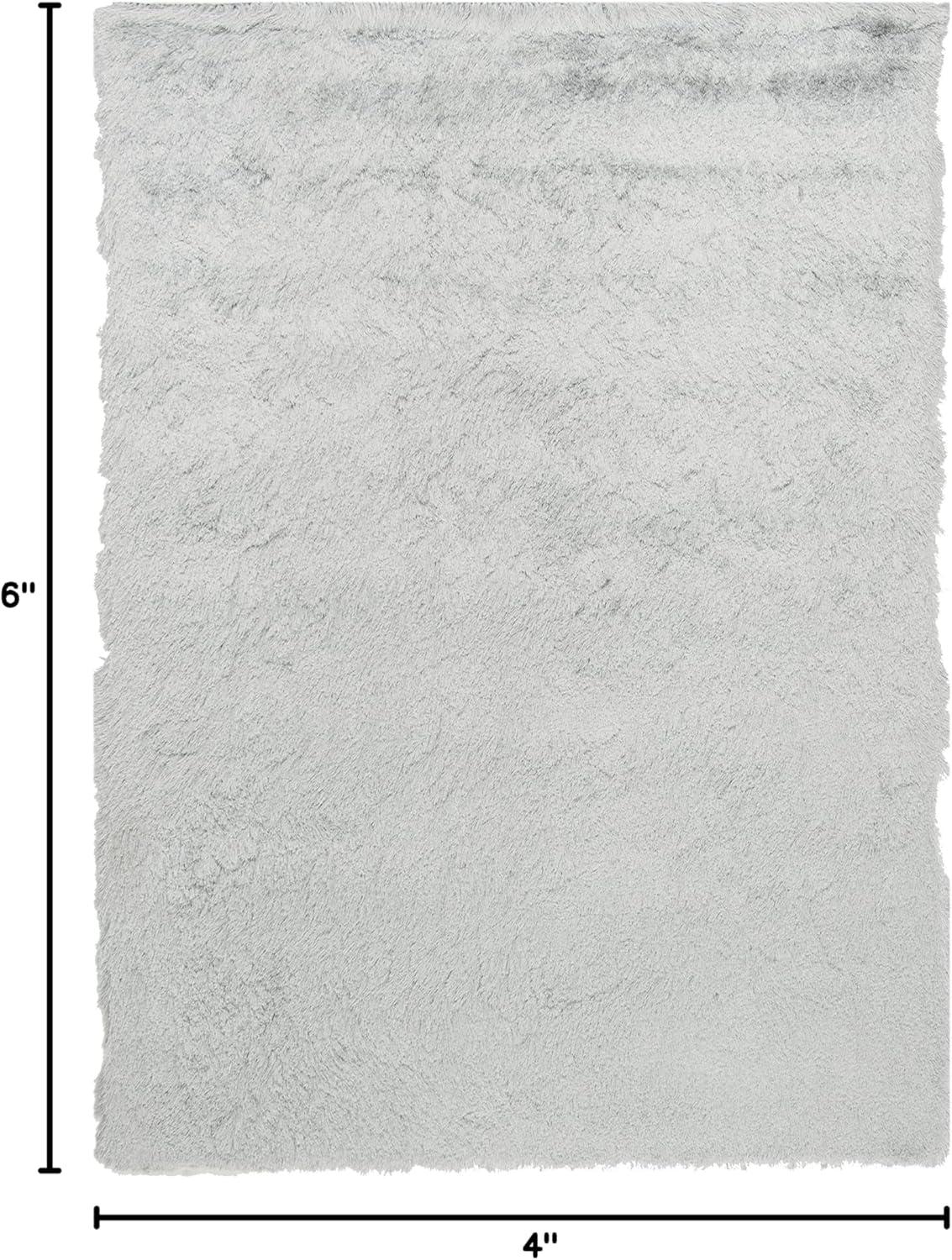 image:imageSAFAVIEH Area Rug 4x6 Paris Shag Collection Sage Handmade Soft Flowing Pile Ideal for Ideal for Hallway Foyer Entryway Bedroom SG5111003Sage