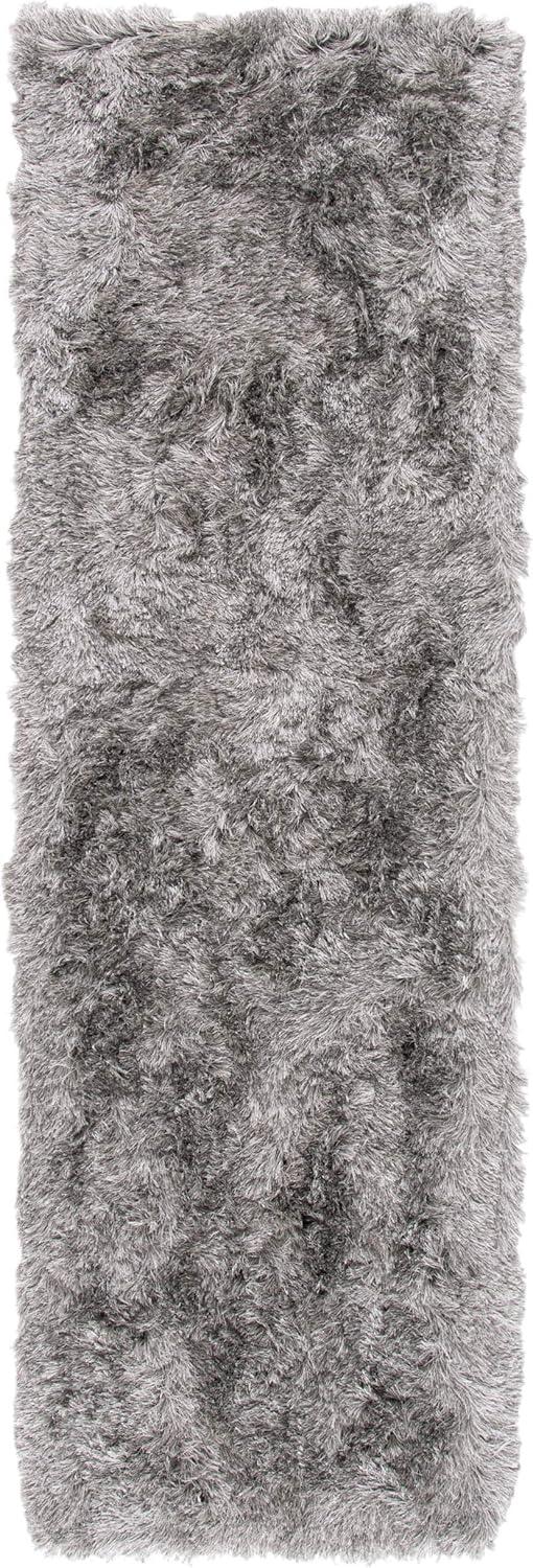 image:imageSAFAVIEH Area Rug 4x6 Paris Shag Collection Sage Handmade Soft Flowing Pile Ideal for Ideal for Hallway Foyer Entryway Bedroom SG5111003Silver
