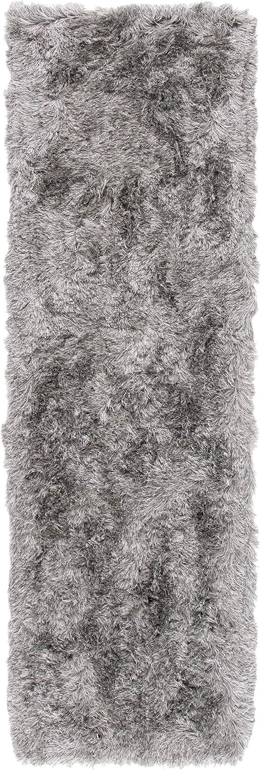 image:imageSAFAVIEH Area Rug 4x6 Paris Shag Collection Sage Handmade Soft Flowing Pile Ideal for Ideal for Hallway Foyer Entryway Bedroom SG5111003Silver