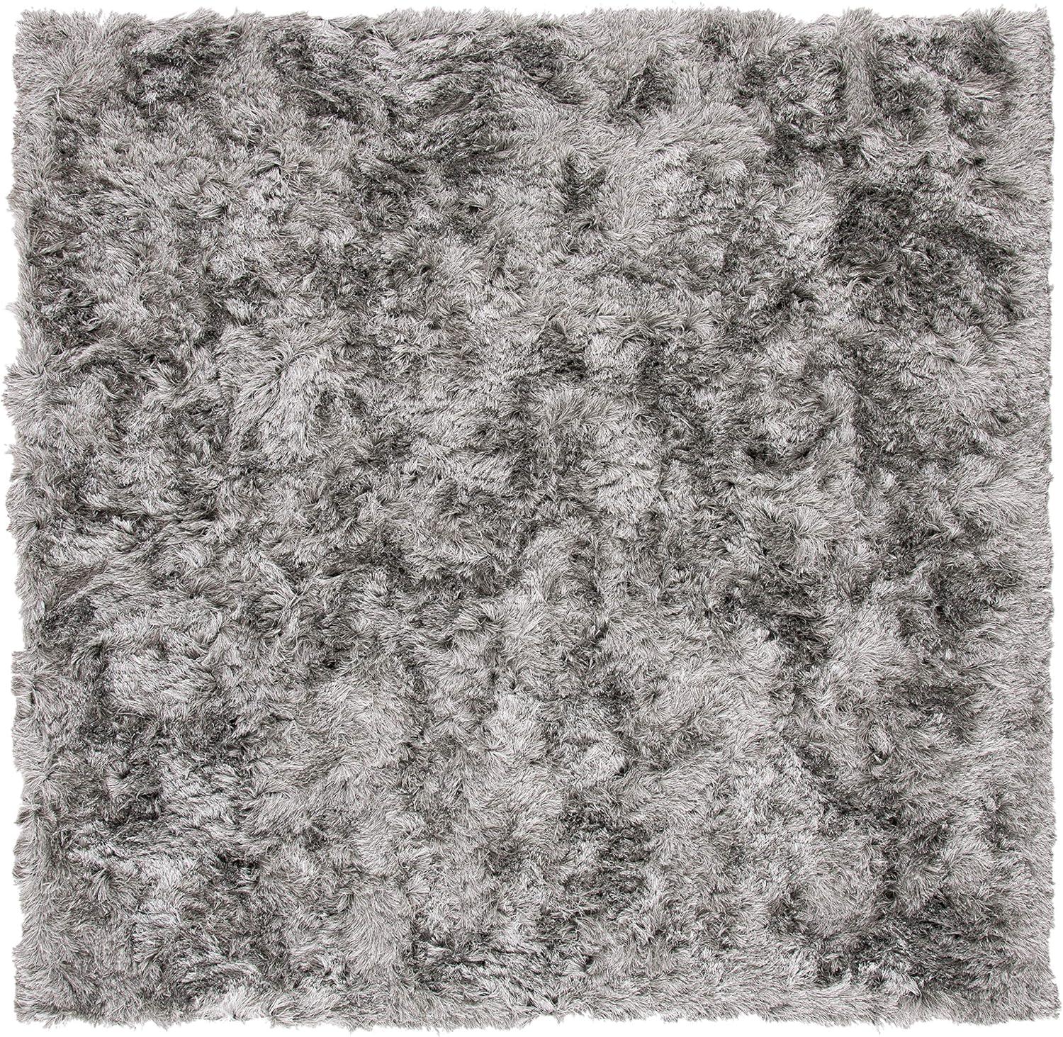 image:imageSAFAVIEH Area Rug 4x6 Paris Shag Collection Sage Handmade Soft Flowing Pile Ideal for Ideal for Hallway Foyer Entryway Bedroom SG5111003Silver