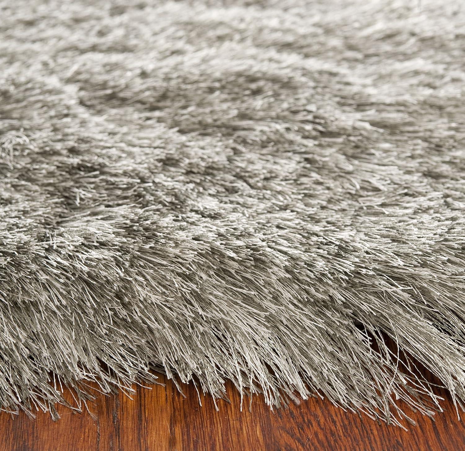 image:imageSAFAVIEH Area Rug 4x6 Paris Shag Collection Sage Handmade Soft Flowing Pile Ideal for Ideal for Hallway Foyer Entryway Bedroom SG5111003Silver