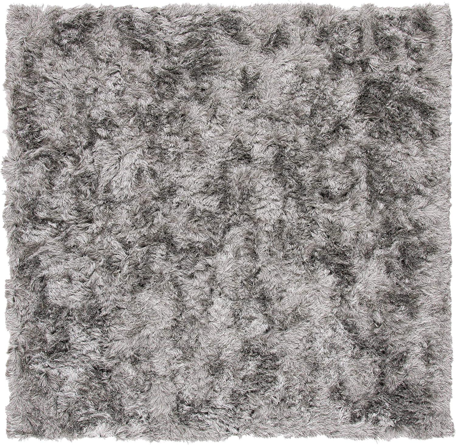 image:imageSAFAVIEH Area Rug 4x6 Paris Shag Collection Sage Handmade Soft Flowing Pile Ideal for Ideal for Hallway Foyer Entryway Bedroom SG5111003Silver