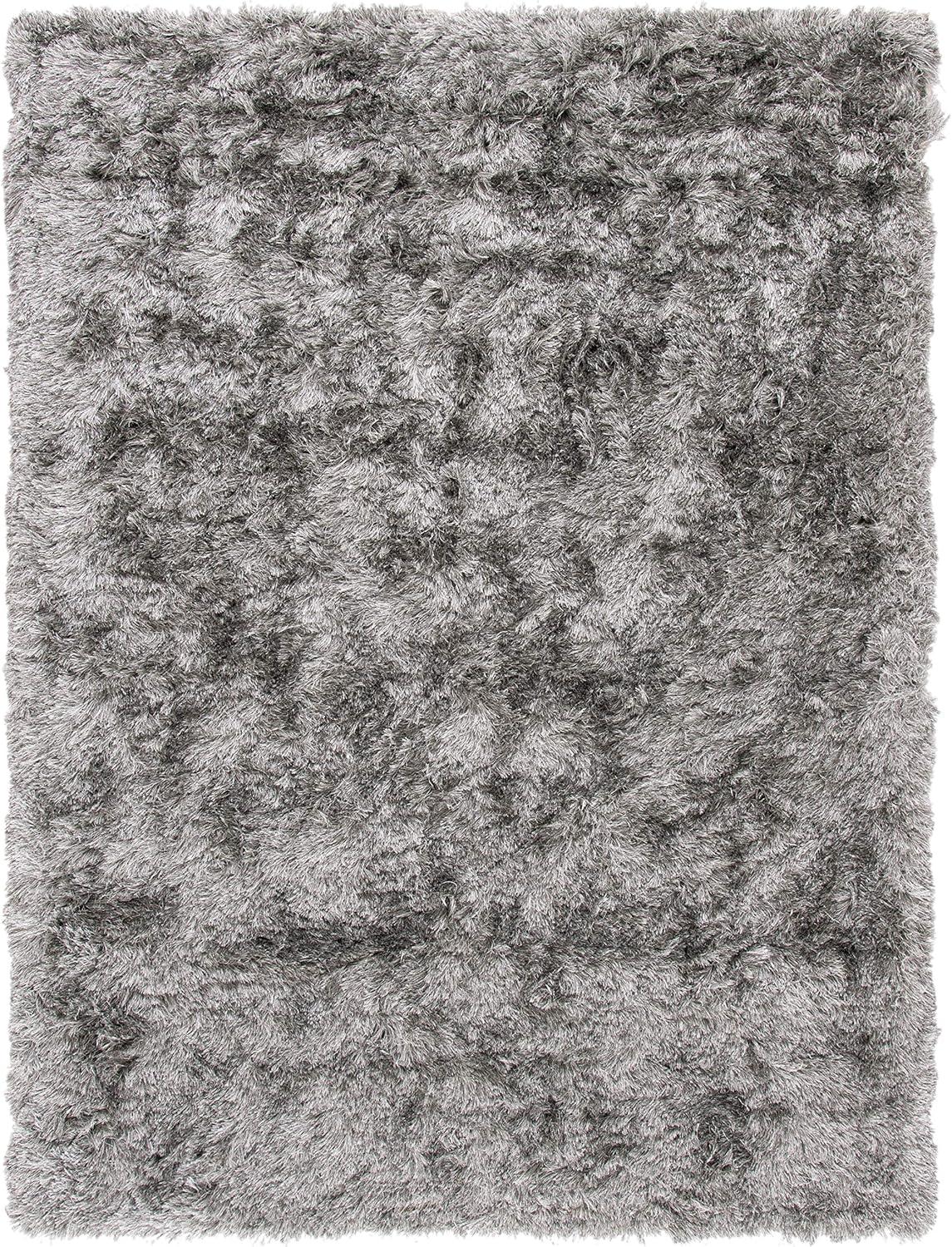 image:imageSAFAVIEH Area Rug 4x6 Paris Shag Collection Sage Handmade Soft Flowing Pile Ideal for Ideal for Hallway Foyer Entryway Bedroom SG5111003Silver