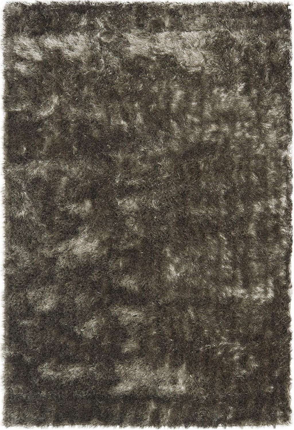 image:imageSAFAVIEH Area Rug 4x6 Paris Shag Collection Sage Handmade Soft Flowing Pile Ideal for Ideal for Hallway Foyer Entryway Bedroom SG5111003Silver