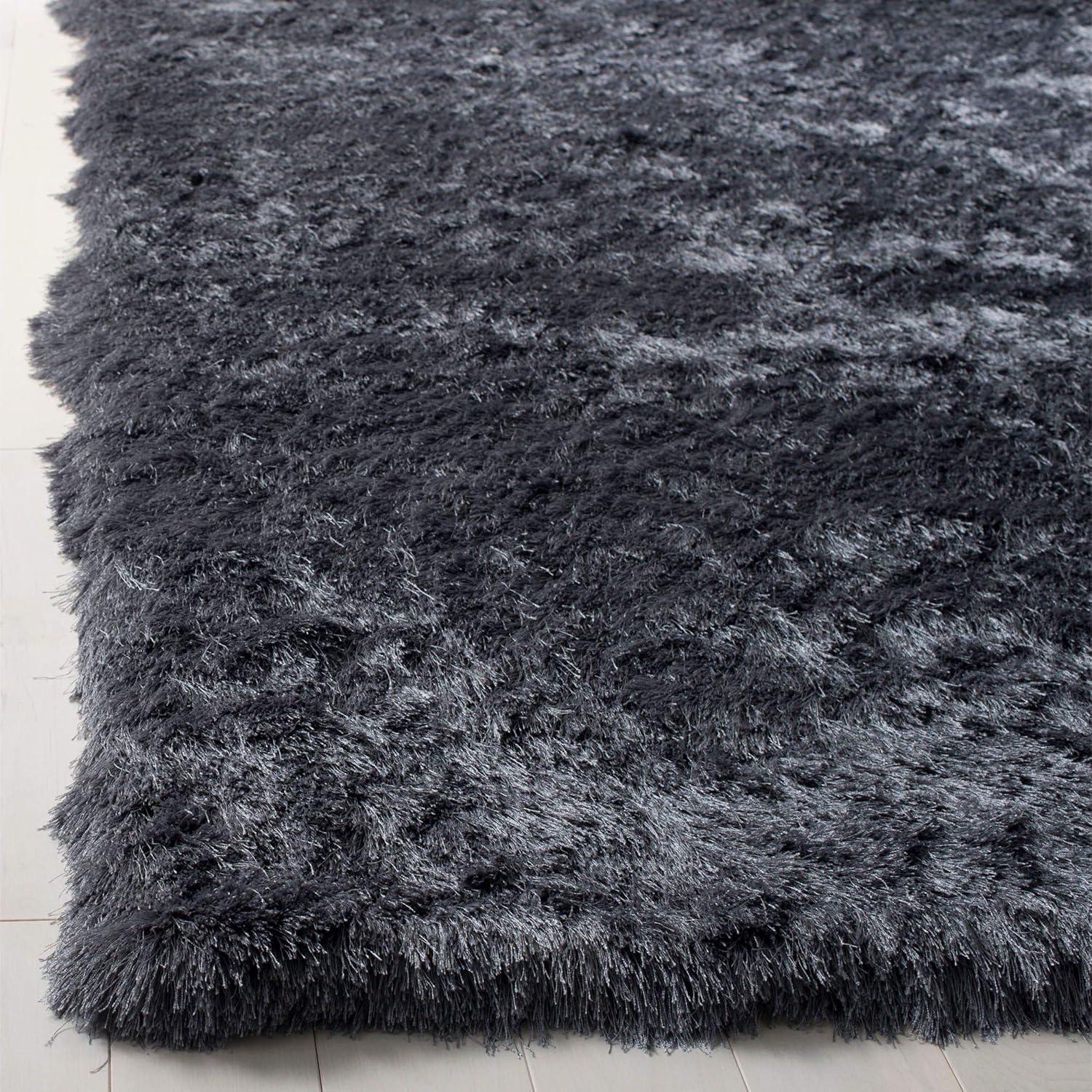image:imageSAFAVIEH Area Rug 4x6 Paris Shag Collection Sage Handmade Soft Flowing Pile Ideal for Ideal for Hallway Foyer Entryway Bedroom SG5111003Slate