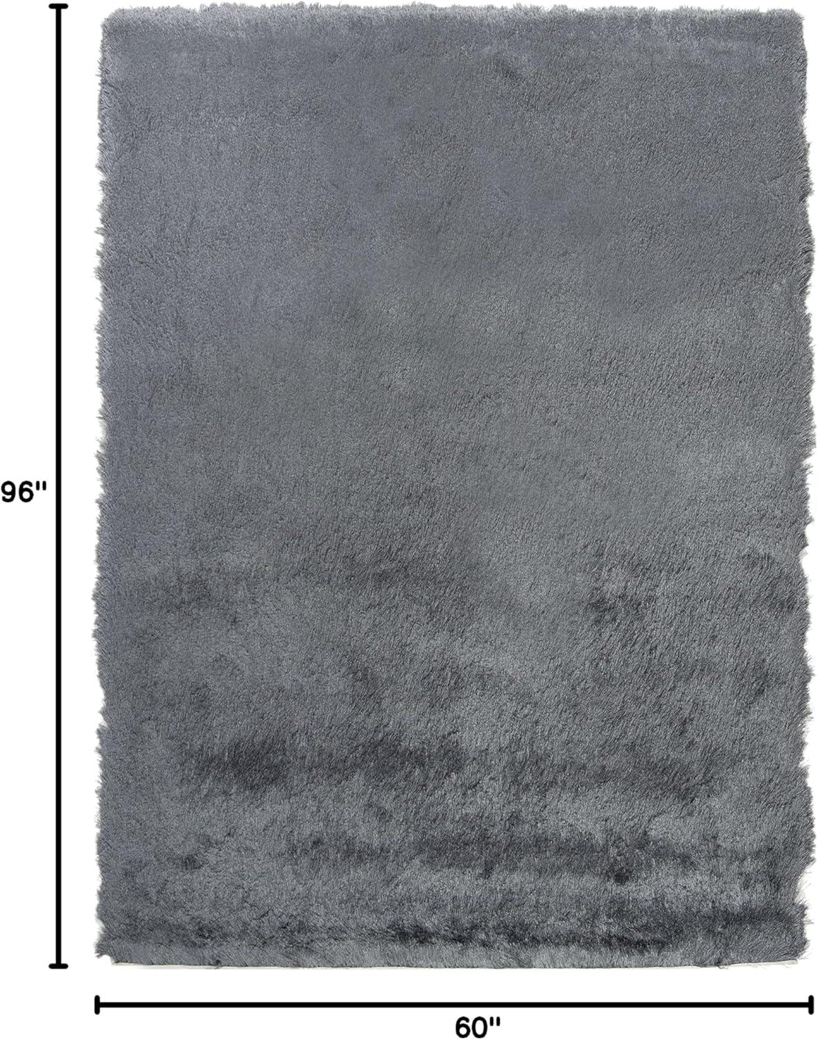 image:imageSAFAVIEH Area Rug 4x6 Paris Shag Collection Sage Handmade Soft Flowing Pile Ideal for Ideal for Hallway Foyer Entryway Bedroom SG5111003Slate