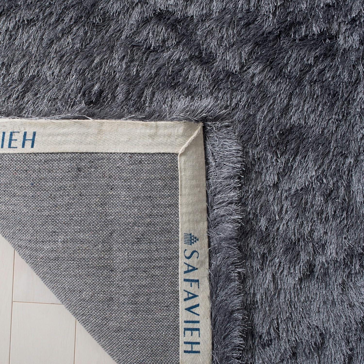 image:imageSAFAVIEH Area Rug 4x6 Paris Shag Collection Sage Handmade Soft Flowing Pile Ideal for Ideal for Hallway Foyer Entryway Bedroom SG5111003Slate