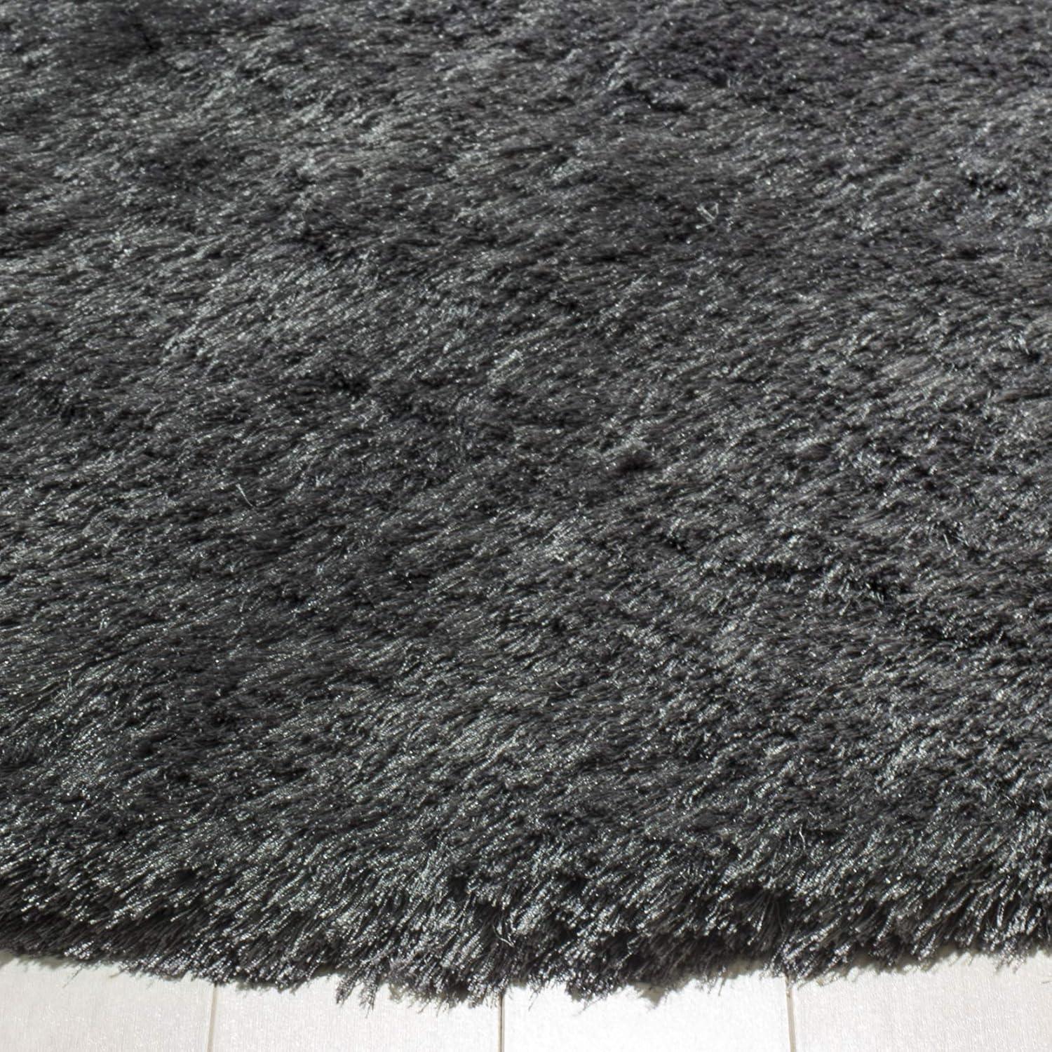 image:imageSAFAVIEH Area Rug 4x6 Paris Shag Collection Sage Handmade Soft Flowing Pile Ideal for Ideal for Hallway Foyer Entryway Bedroom SG5111003Slate