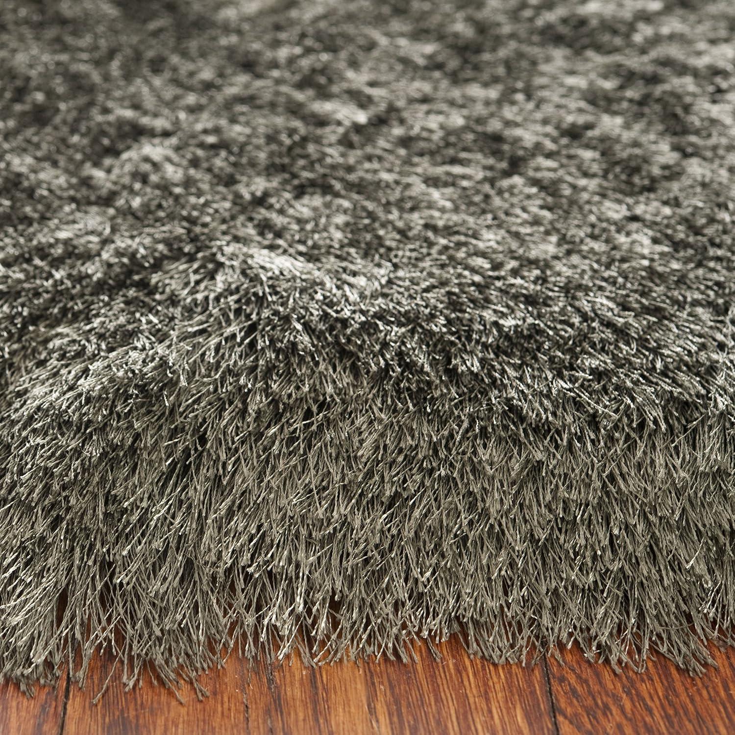 image:imageSAFAVIEH Area Rug 4x6 Paris Shag Collection Sage Handmade Soft Flowing Pile Ideal for Ideal for Hallway Foyer Entryway Bedroom SG5111003Titanium