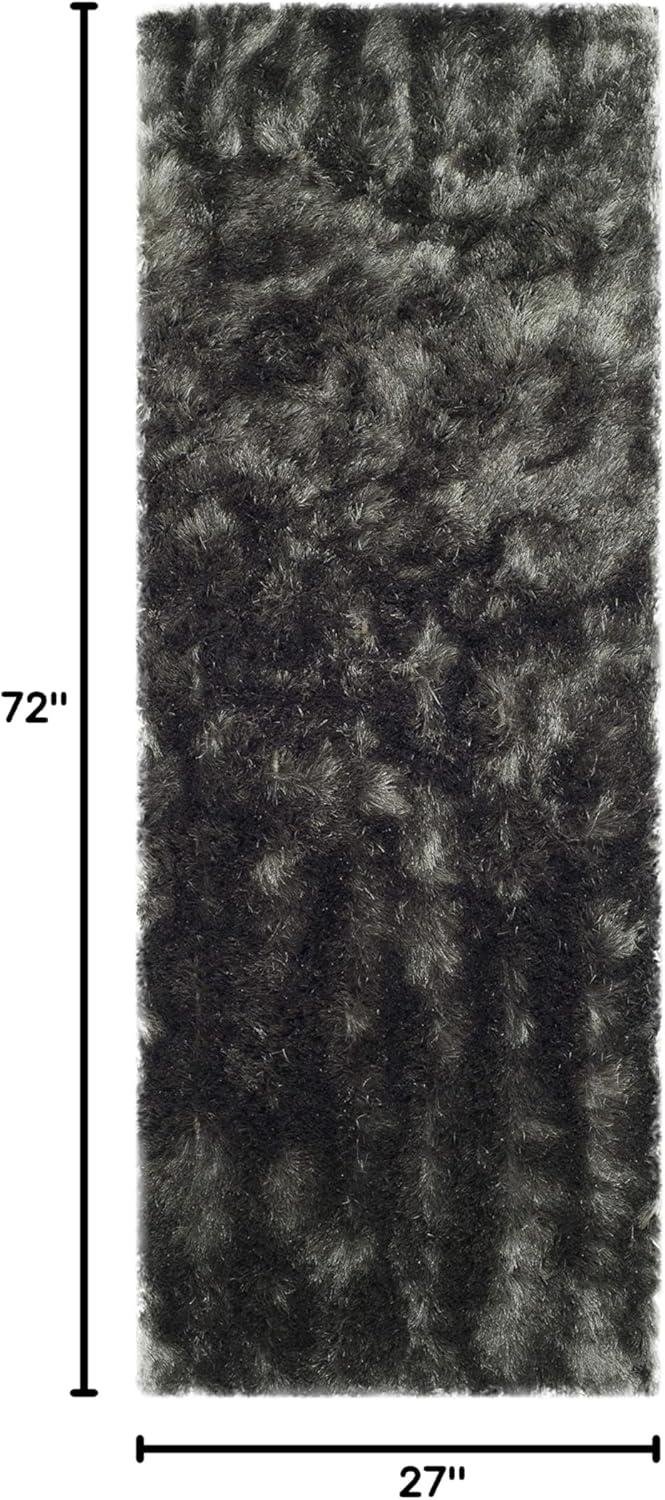 image:imageSAFAVIEH Area Rug 4x6 Paris Shag Collection Sage Handmade Soft Flowing Pile Ideal for Ideal for Hallway Foyer Entryway Bedroom SG5111003Titanium