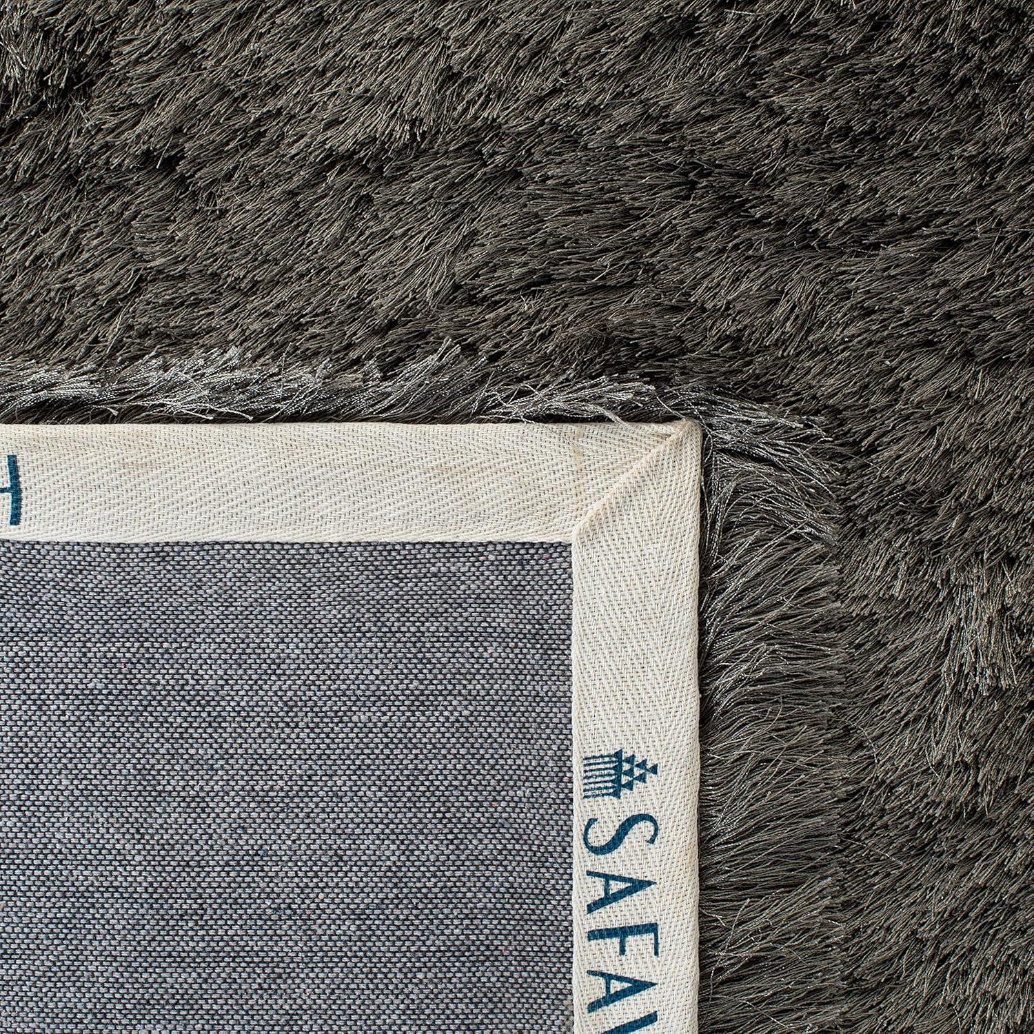 image:imageSAFAVIEH Area Rug 4x6 Paris Shag Collection Sage Handmade Soft Flowing Pile Ideal for Ideal for Hallway Foyer Entryway Bedroom SG5111003Titanium