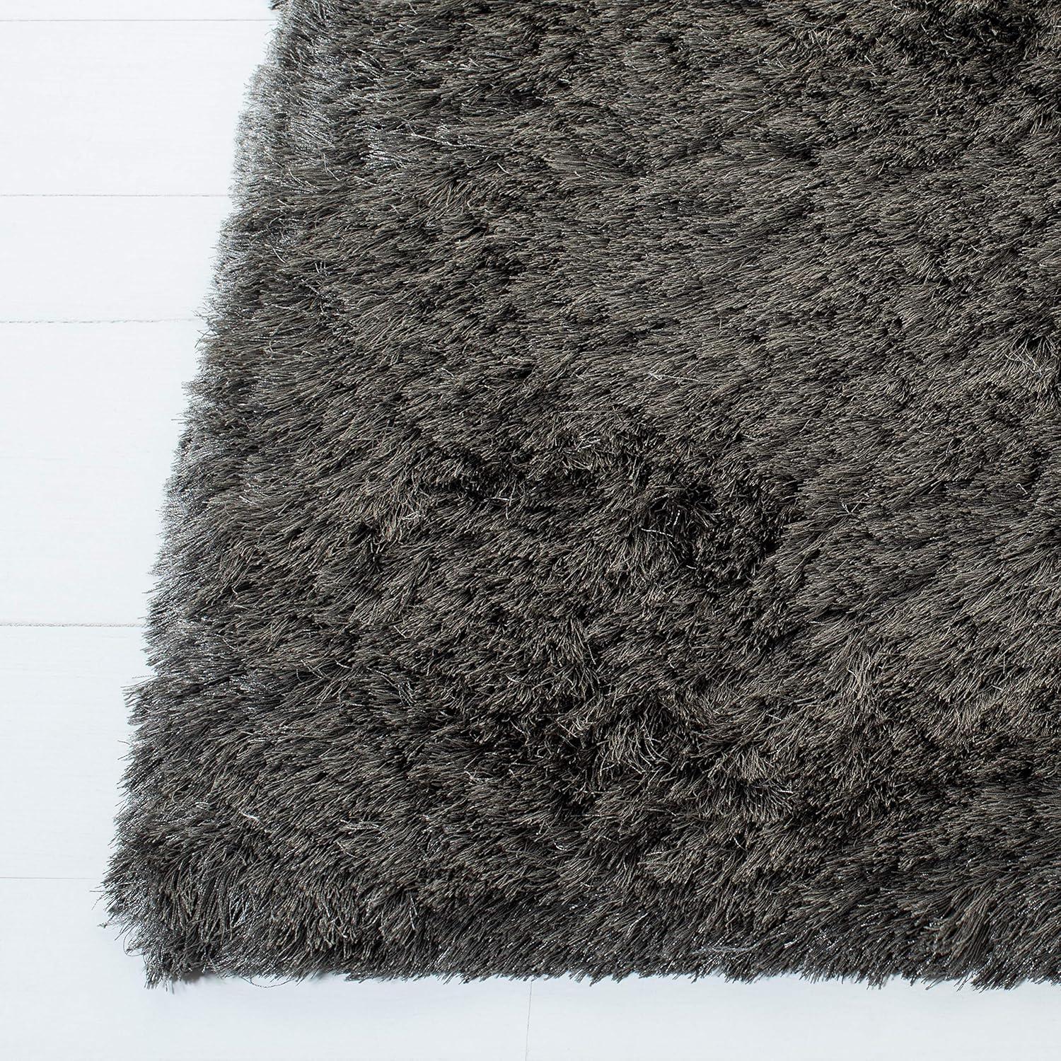 image:imageSAFAVIEH Area Rug 4x6 Paris Shag Collection Sage Handmade Soft Flowing Pile Ideal for Ideal for Hallway Foyer Entryway Bedroom SG5111003Titanium