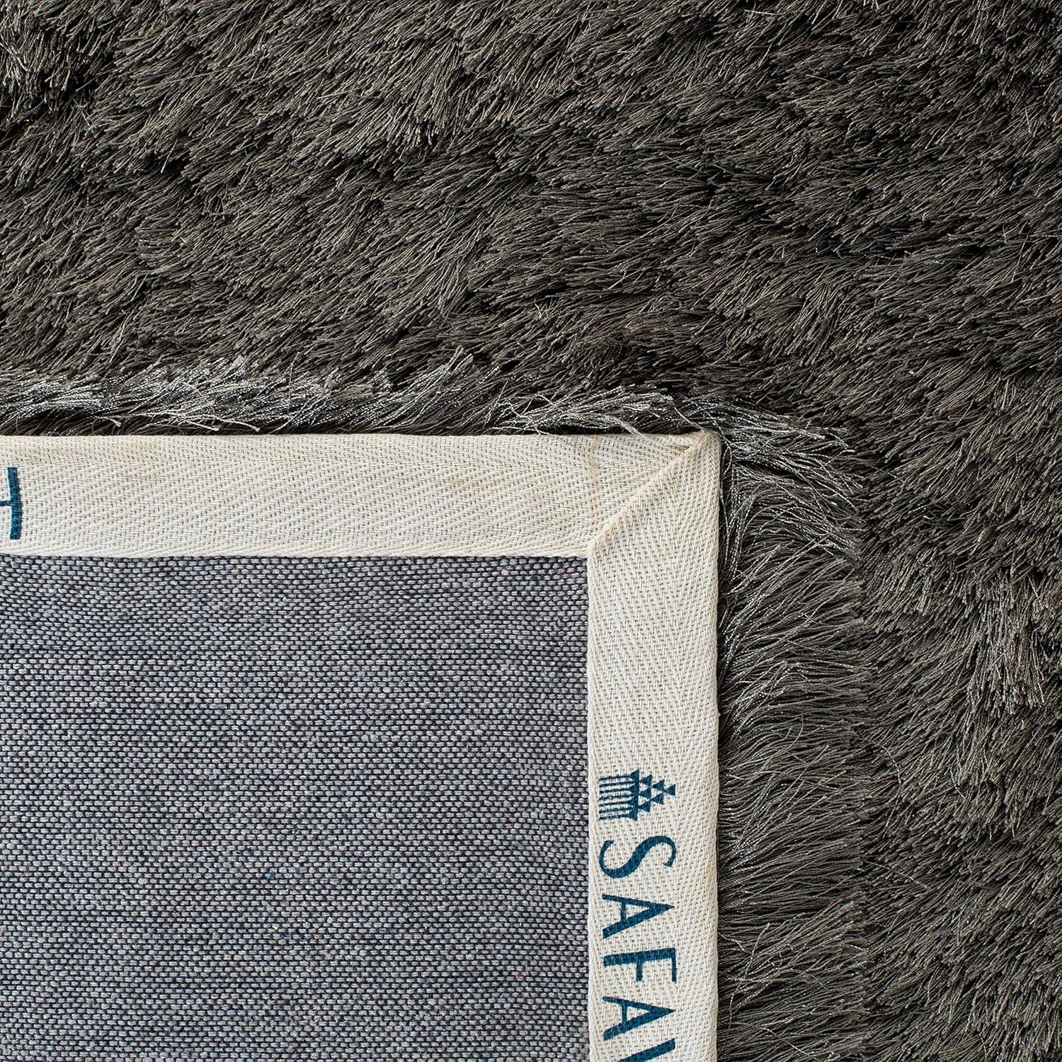 image:imageSAFAVIEH Area Rug 4x6 Paris Shag Collection Sage Handmade Soft Flowing Pile Ideal for Ideal for Hallway Foyer Entryway Bedroom SG5111003Titanium