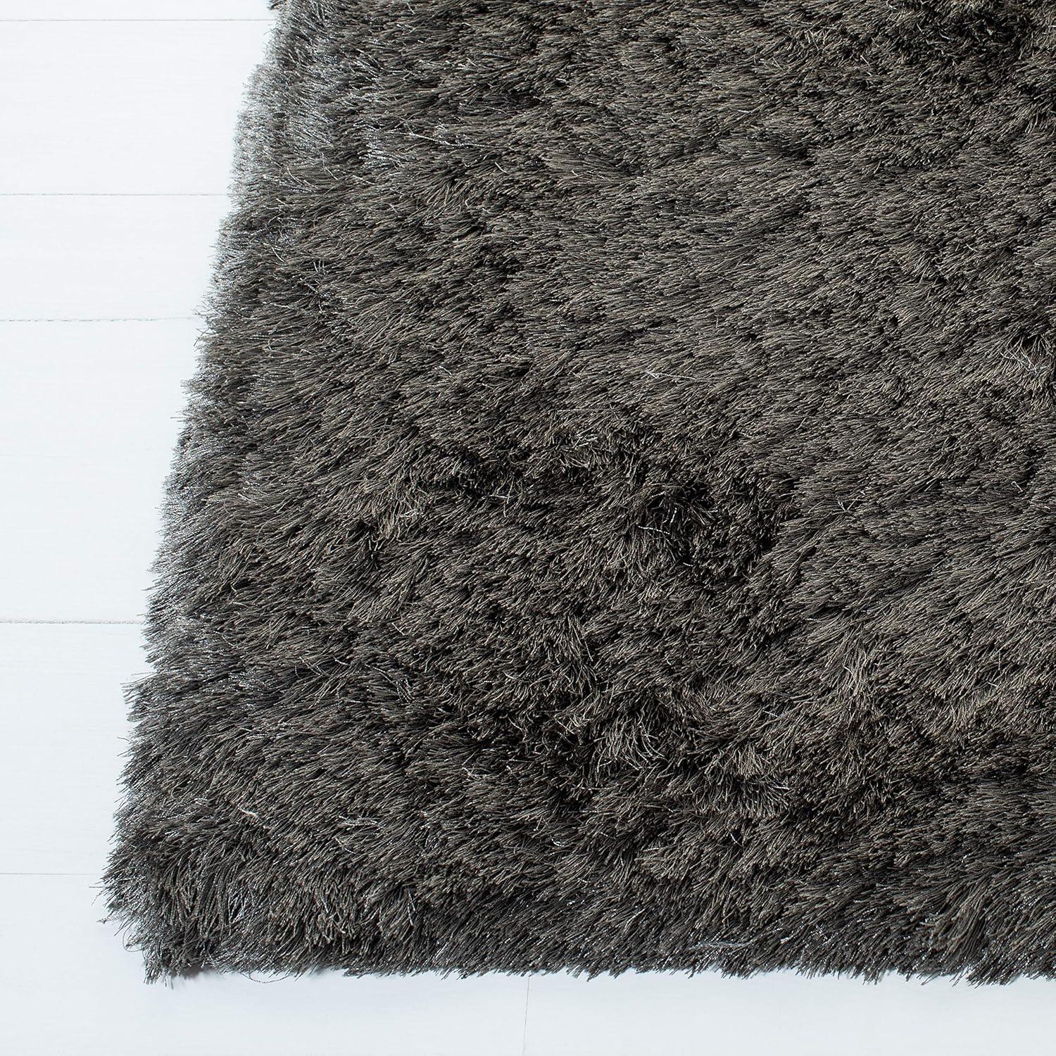 image:imageSAFAVIEH Area Rug 4x6 Paris Shag Collection Sage Handmade Soft Flowing Pile Ideal for Ideal for Hallway Foyer Entryway Bedroom SG5111003Titanium