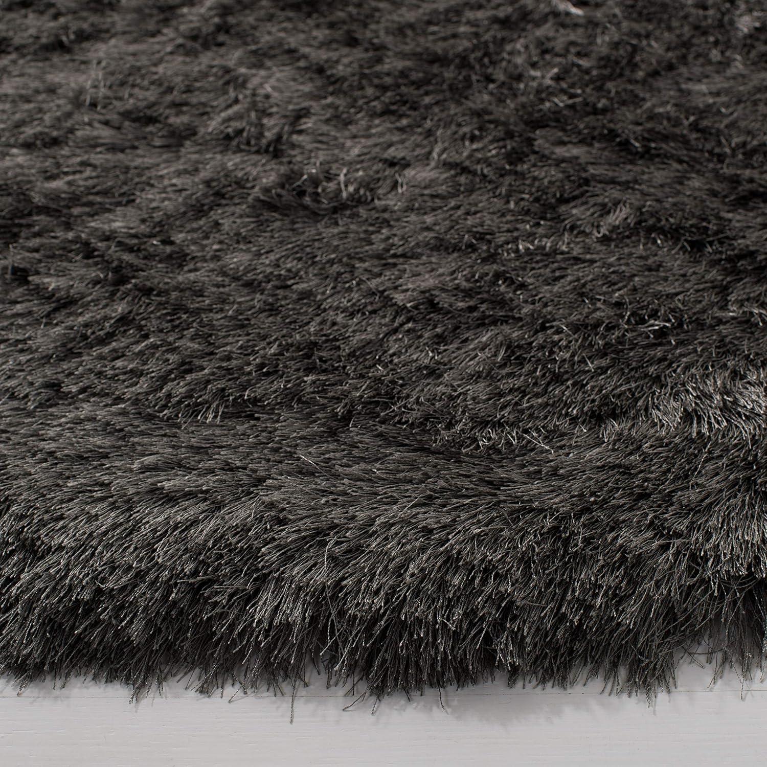 image:imageSAFAVIEH Area Rug 4x6 Paris Shag Collection Sage Handmade Soft Flowing Pile Ideal for Ideal for Hallway Foyer Entryway Bedroom SG5111003Titanium