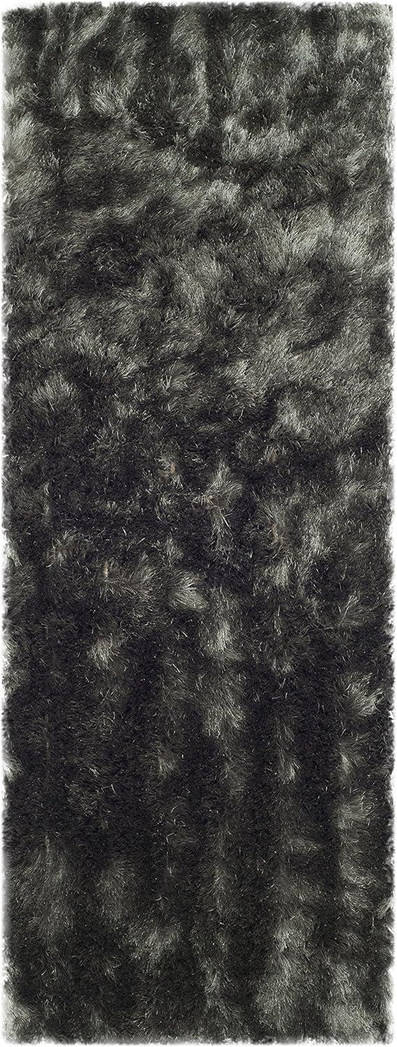 image:imageSAFAVIEH Area Rug 4x6 Paris Shag Collection Sage Handmade Soft Flowing Pile Ideal for Ideal for Hallway Foyer Entryway Bedroom SG5111003Titanium