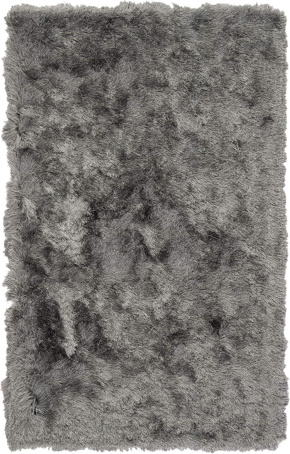 image:imageSAFAVIEH Area Rug 4x6 Paris Shag Collection Sage Handmade Soft Flowing Pile Ideal for Ideal for Hallway Foyer Entryway Bedroom SG5111003Titanium
