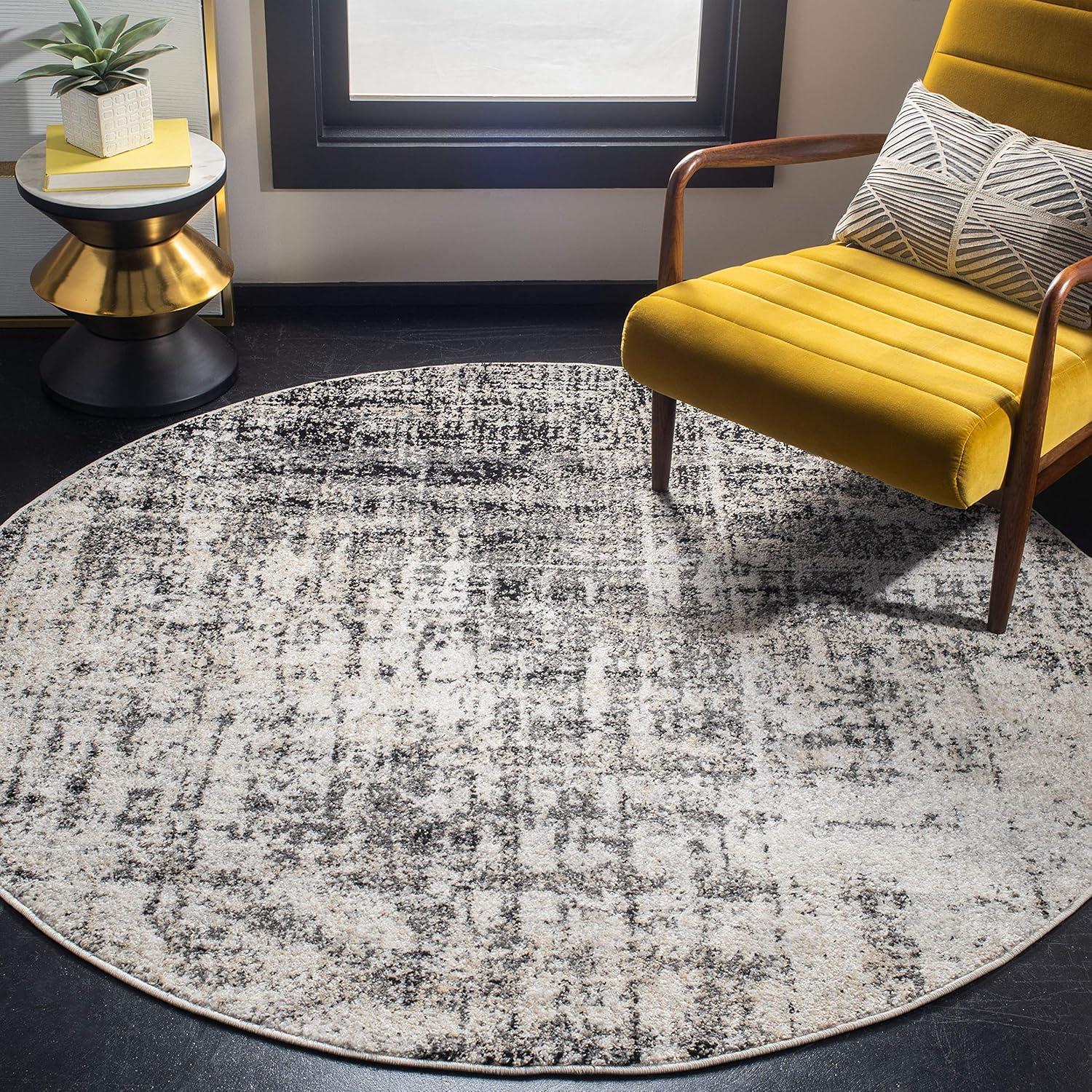 image:imageSAFAVIEH Area Rug 8x10 Adirondack Collection Large Red amp Gold Modern Abstract Design NonShedding amp Easy Cleaning Ideal for Living Room Bedroom Office Dining Space ADR207RSilverBlack