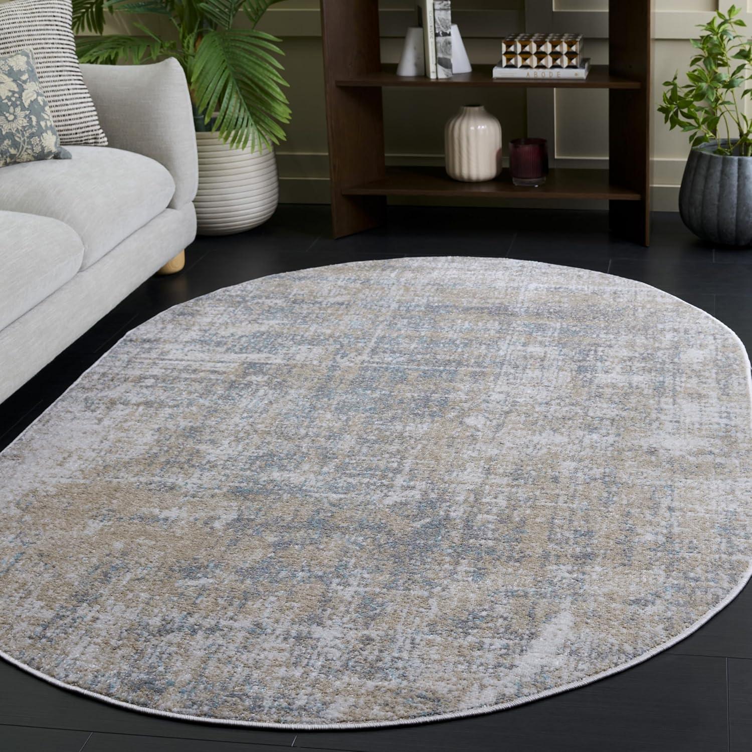 image:imageSAFAVIEH Area Rug 8x10 Adirondack Collection Large Red amp Gold Modern Abstract Design NonShedding amp Easy Cleaning Ideal for Living Room Bedroom Office Dining Space ADR207RBeigeSlate