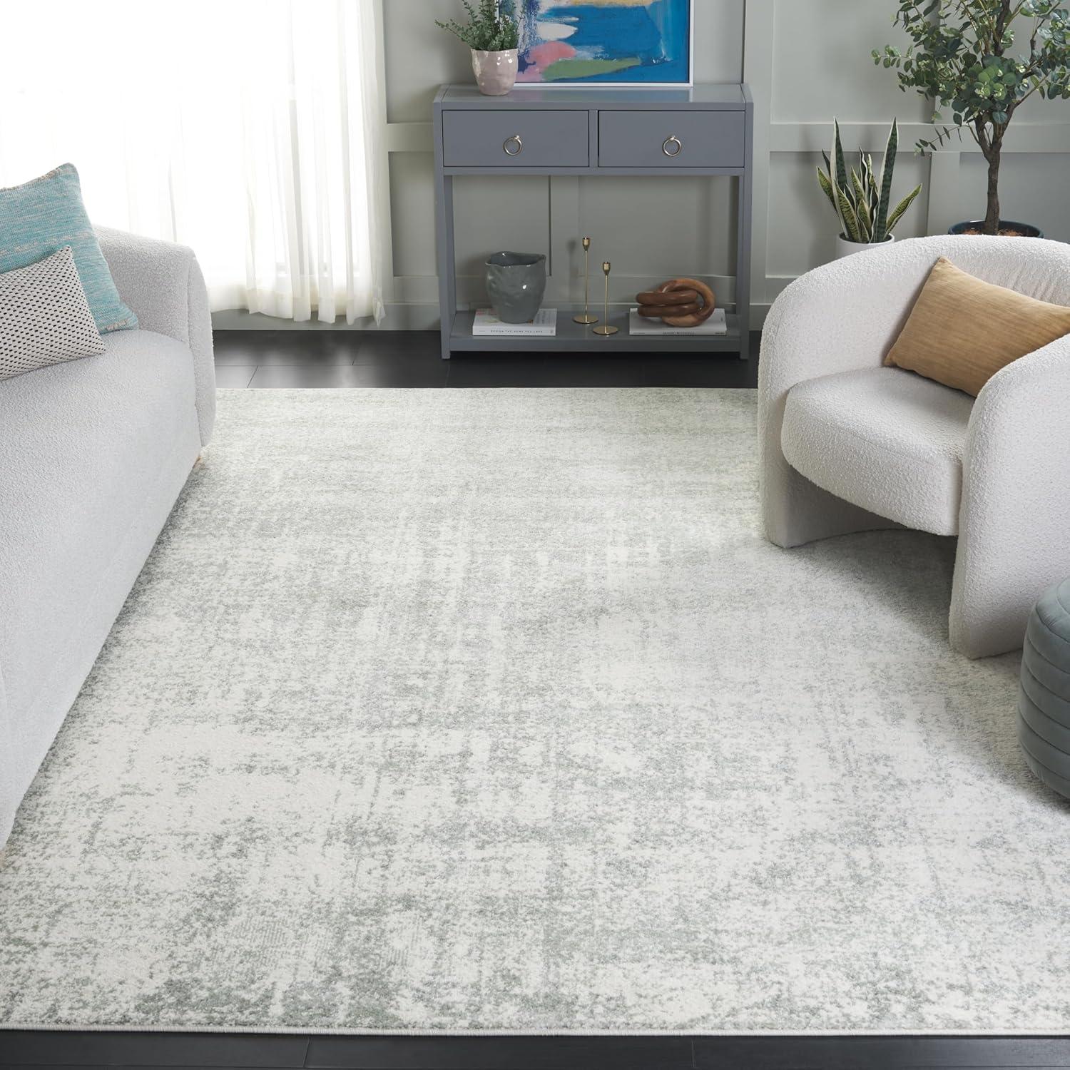 image:imageSAFAVIEH Area Rug 8x10 Adirondack Collection Large Red amp Gold Modern Abstract Design NonShedding amp Easy Cleaning Ideal for Living Room Bedroom Office Dining Space ADR207RSageIvory