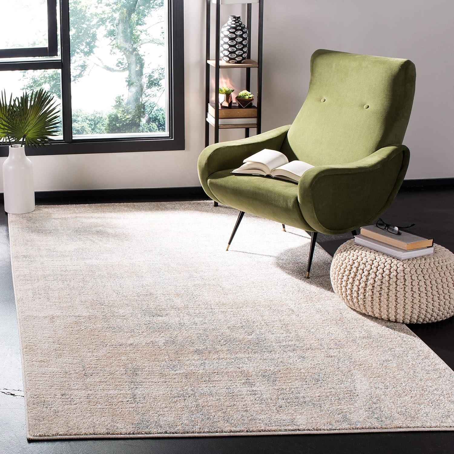 image:imageSAFAVIEH Area Rug 8x10 Adirondack Collection Large Red amp Gold Modern Abstract Design NonShedding amp Easy Cleaning Ideal for Living Room Bedroom Office Dining Space ADR207RBeigeSlate