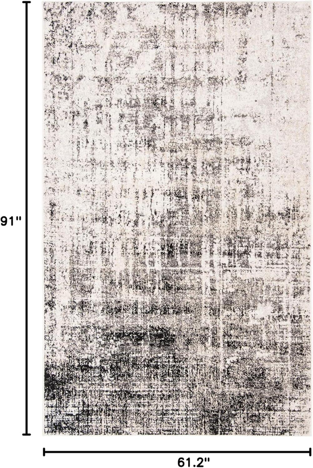 image:imageSAFAVIEH Area Rug 8x10 Adirondack Collection Large Red amp Gold Modern Abstract Design NonShedding amp Easy Cleaning Ideal for Living Room Bedroom Office Dining Space ADR207RSilverBlack