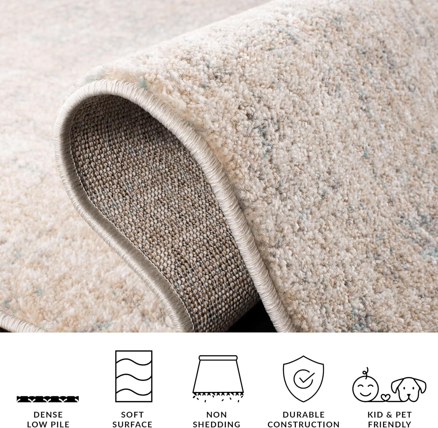image:imageSAFAVIEH Area Rug 8x10 Adirondack Collection Large Red amp Gold Modern Abstract Design NonShedding amp Easy Cleaning Ideal for Living Room Bedroom Office Dining Space ADR207RBeigeSlate