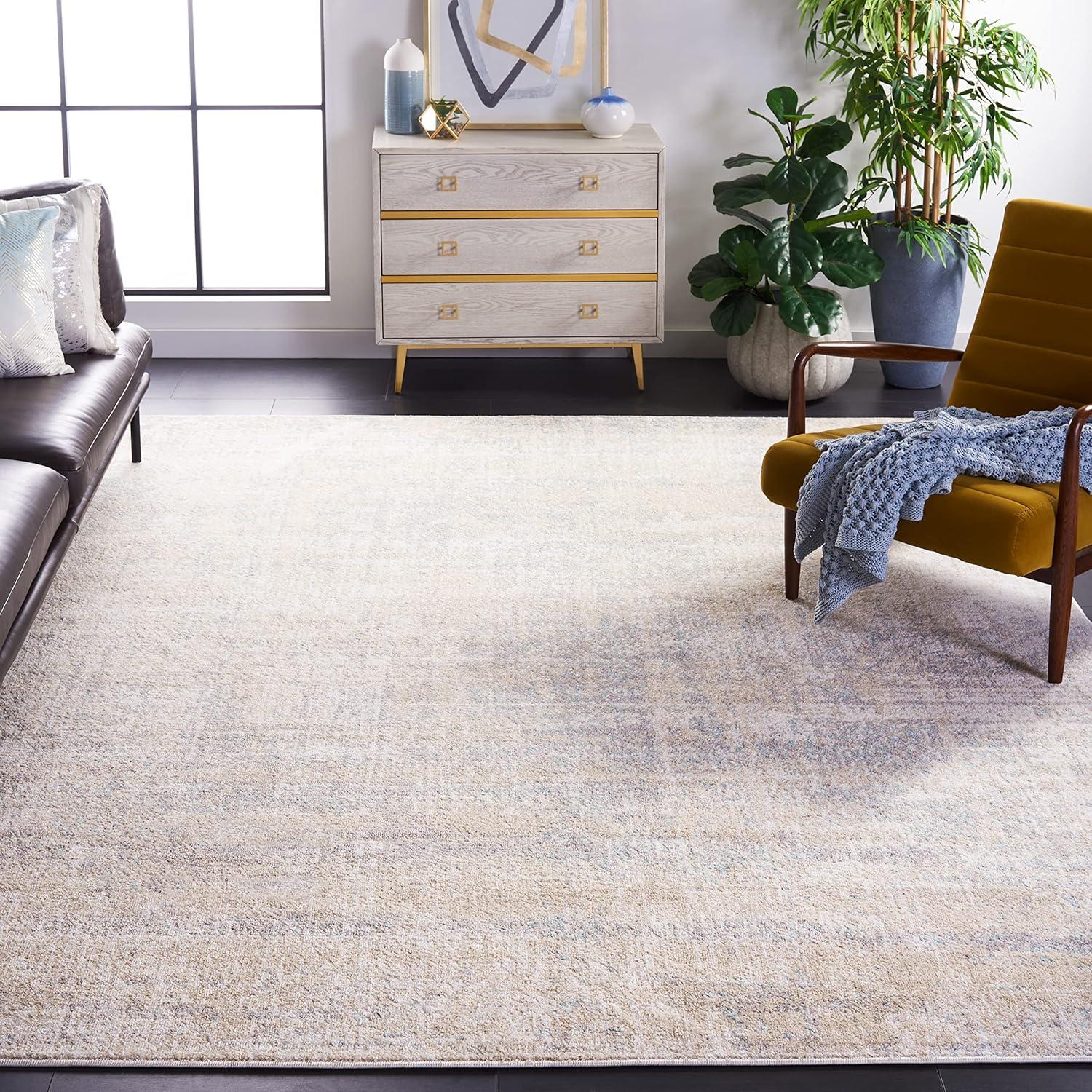 image:imageSAFAVIEH Area Rug 8x10 Adirondack Collection Large Red amp Gold Modern Abstract Design NonShedding amp Easy Cleaning Ideal for Living Room Bedroom Office Dining Space ADR207RBeigeSlate