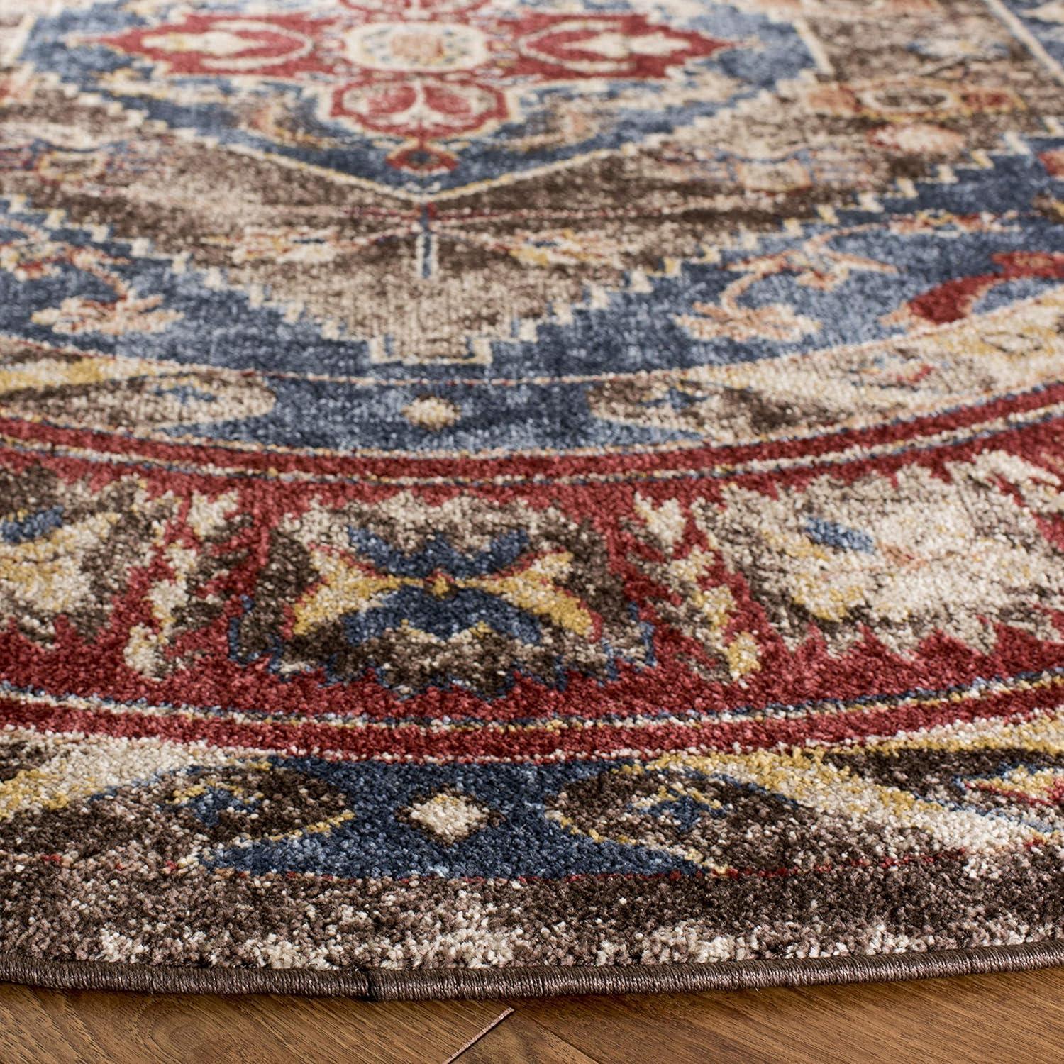 image:imageSAFAVIEH Area Rug 8x10 Bijar Collection Large Brown amp Royal Traditional Oriental Distressed Design NonShedding amp Easy Cleaning Ideal for Living Room Bedroom Office Dining Space BIJ621CBrownRoyal