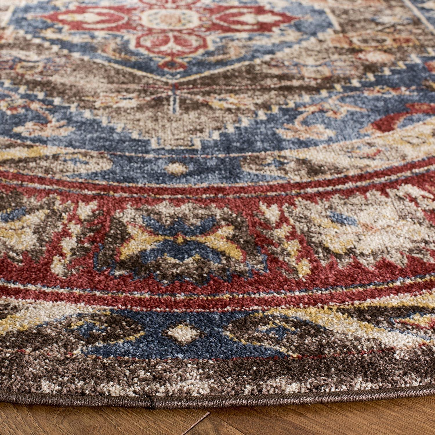 image:imageSAFAVIEH Area Rug 8x10 Bijar Collection Large Brown amp Royal Traditional Oriental Distressed Design NonShedding amp Easy Cleaning Ideal for Living Room Bedroom Office Dining Space BIJ621CBrownRoyal