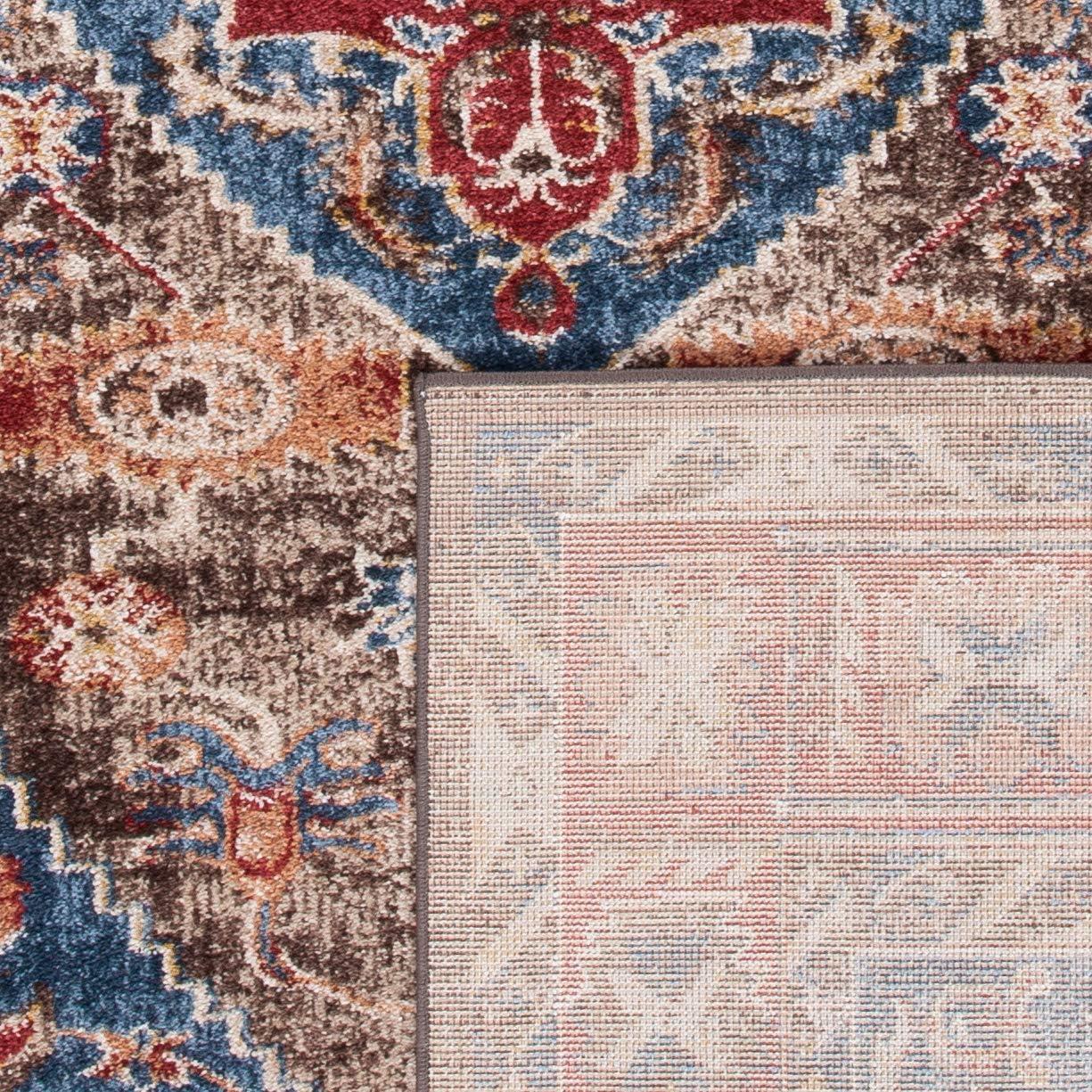 image:imageSAFAVIEH Area Rug 8x10 Bijar Collection Large Brown amp Royal Traditional Oriental Distressed Design NonShedding amp Easy Cleaning Ideal for Living Room Bedroom Office Dining Space BIJ621CBrownRoyal