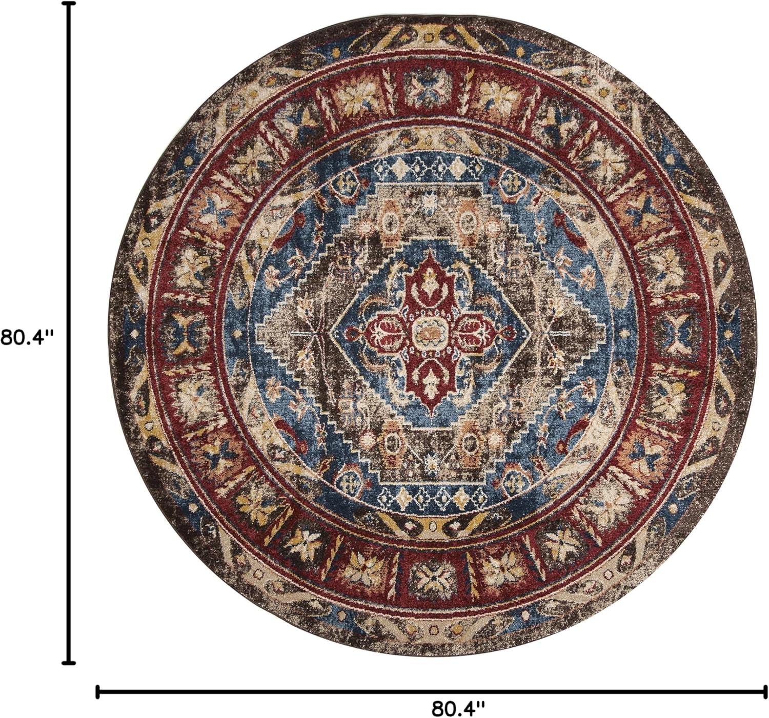image:imageSAFAVIEH Area Rug 8x10 Bijar Collection Large Brown amp Royal Traditional Oriental Distressed Design NonShedding amp Easy Cleaning Ideal for Living Room Bedroom Office Dining Space BIJ621CBrownRoyal