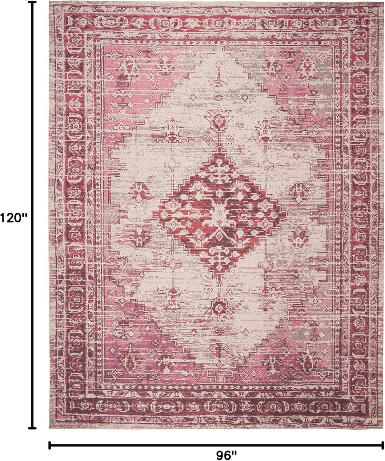 image:imageSAFAVIEH Area Rug 8x10 Classic Vintage Collection Large Blue Oriental Medallion Distressed Design NonShedding amp Easy Cleaning Ideal for Living Room Bedroom Office Dining Space CLV113MFuchsia
